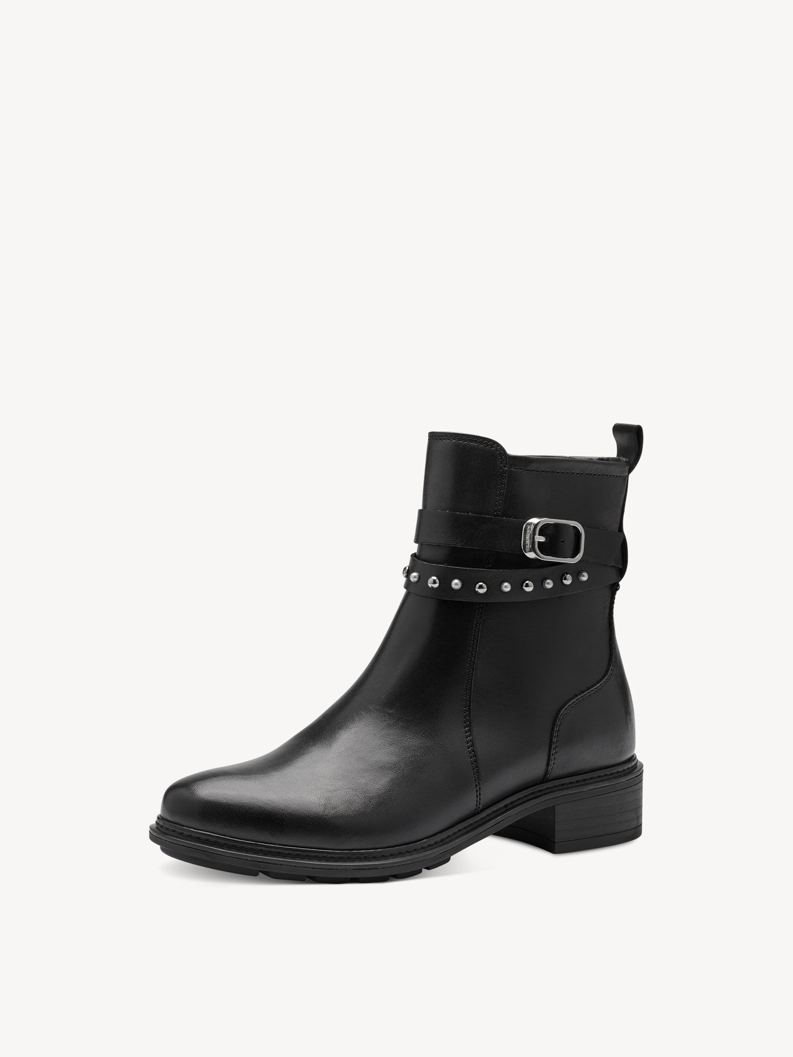 Leather Bootie - Black