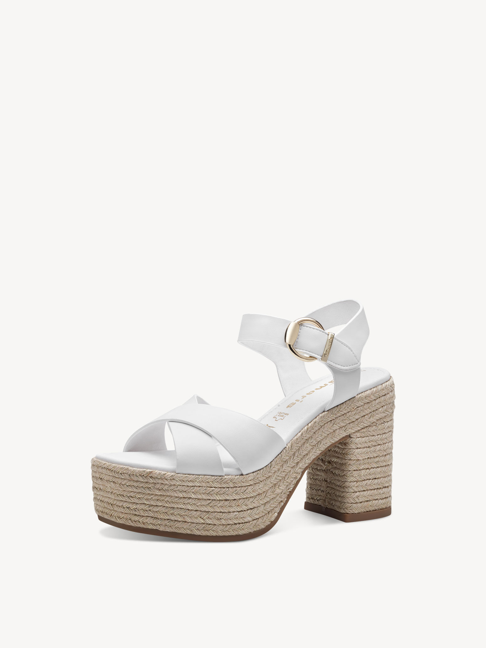 Heeled Sandal - White