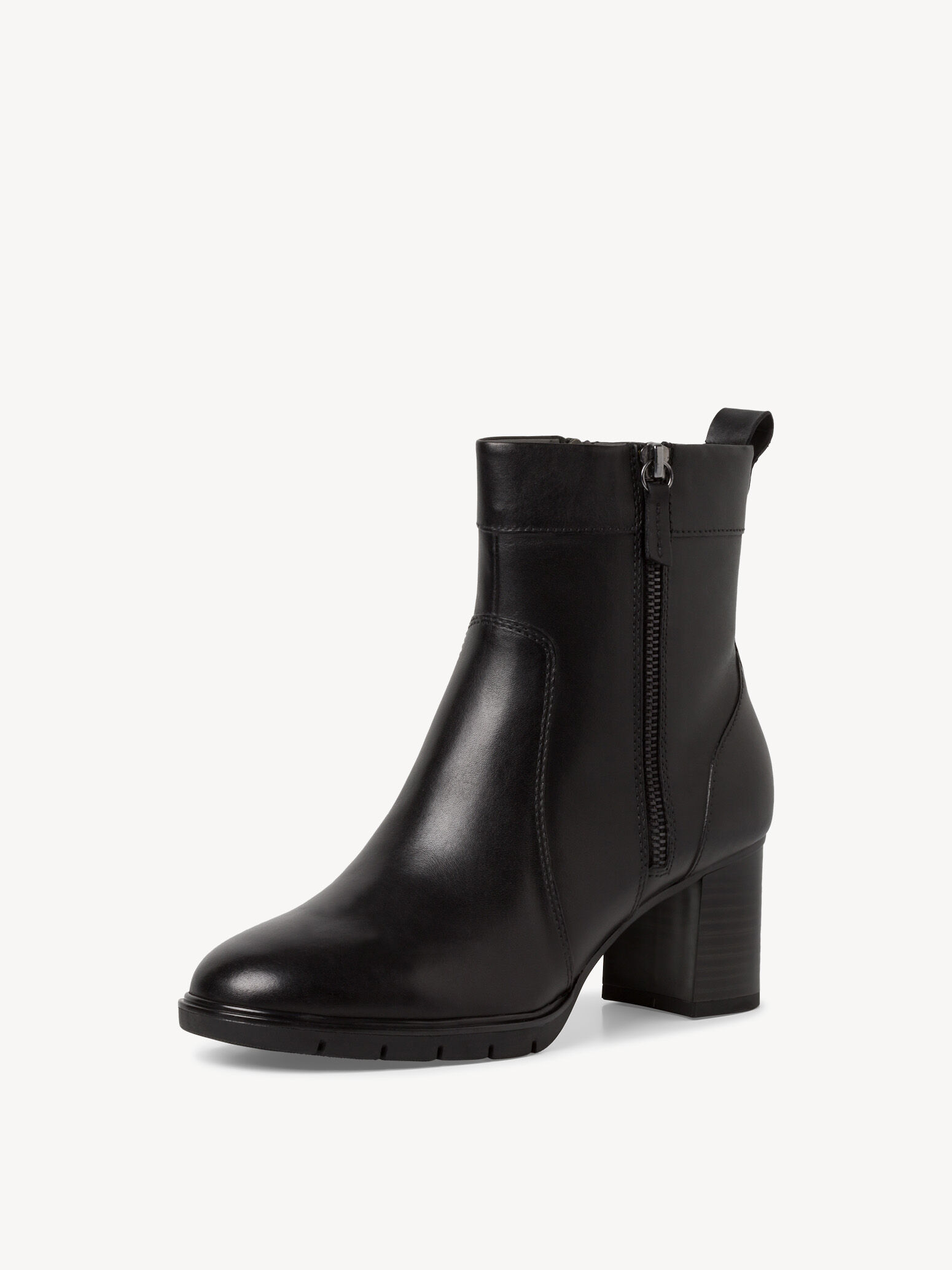 Leather Bootie - Black
