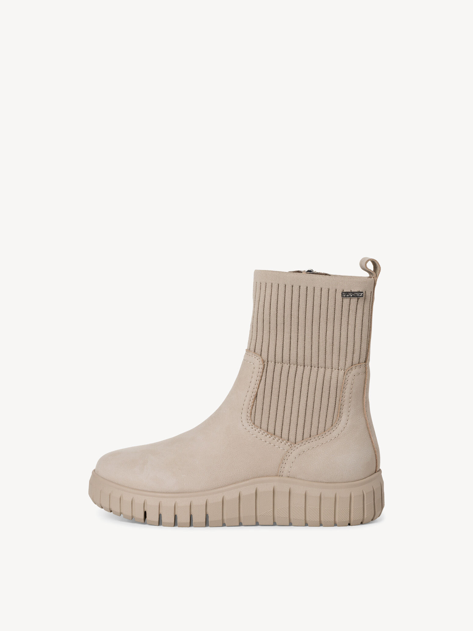 Leather Bootie - Grey