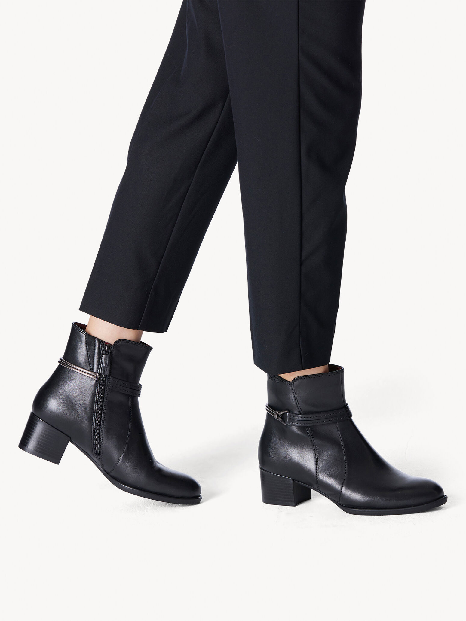 Leather Bootie - Black