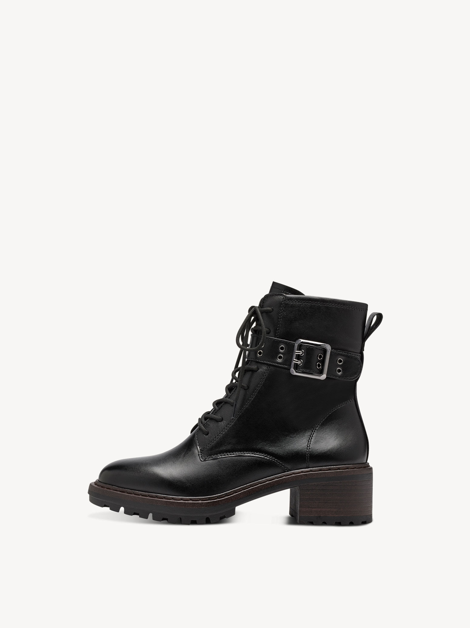 Leather Bootie - Black