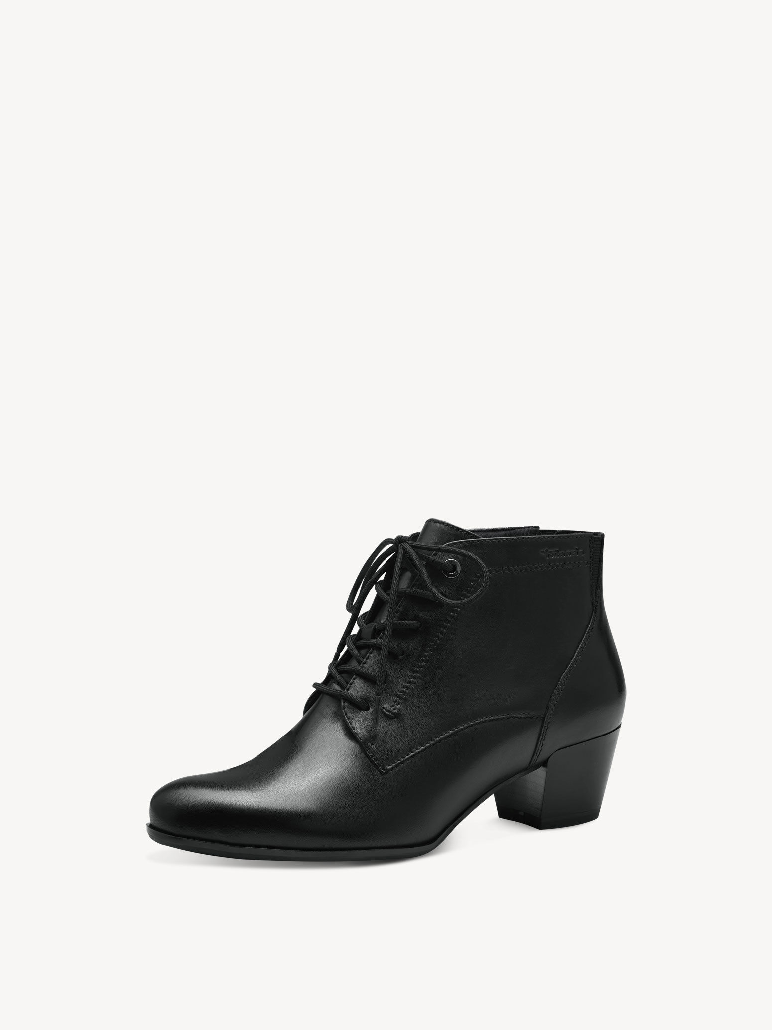 Leather Bootie - Black