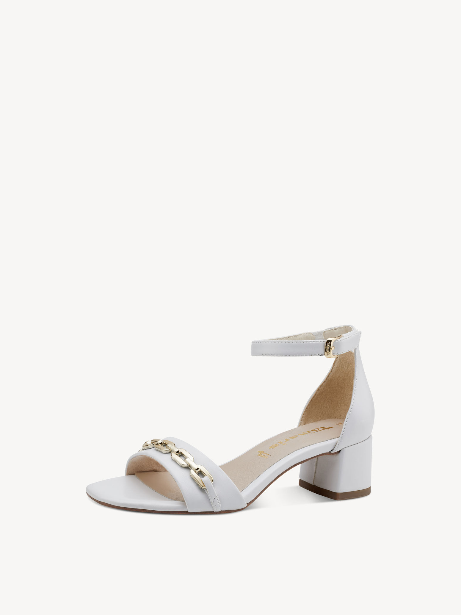 Heeled Sandal - White
