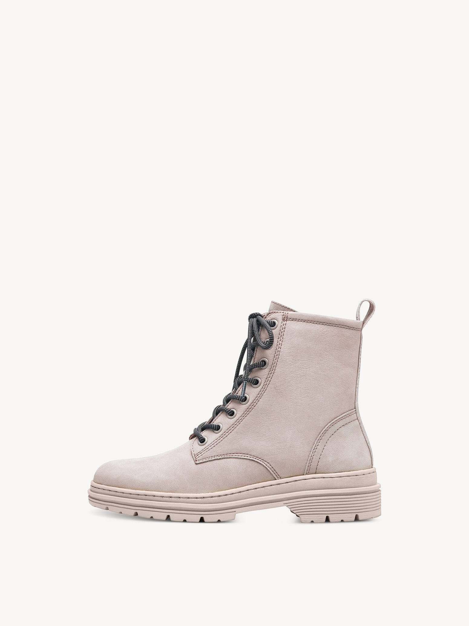 Leather Bootie - Beige