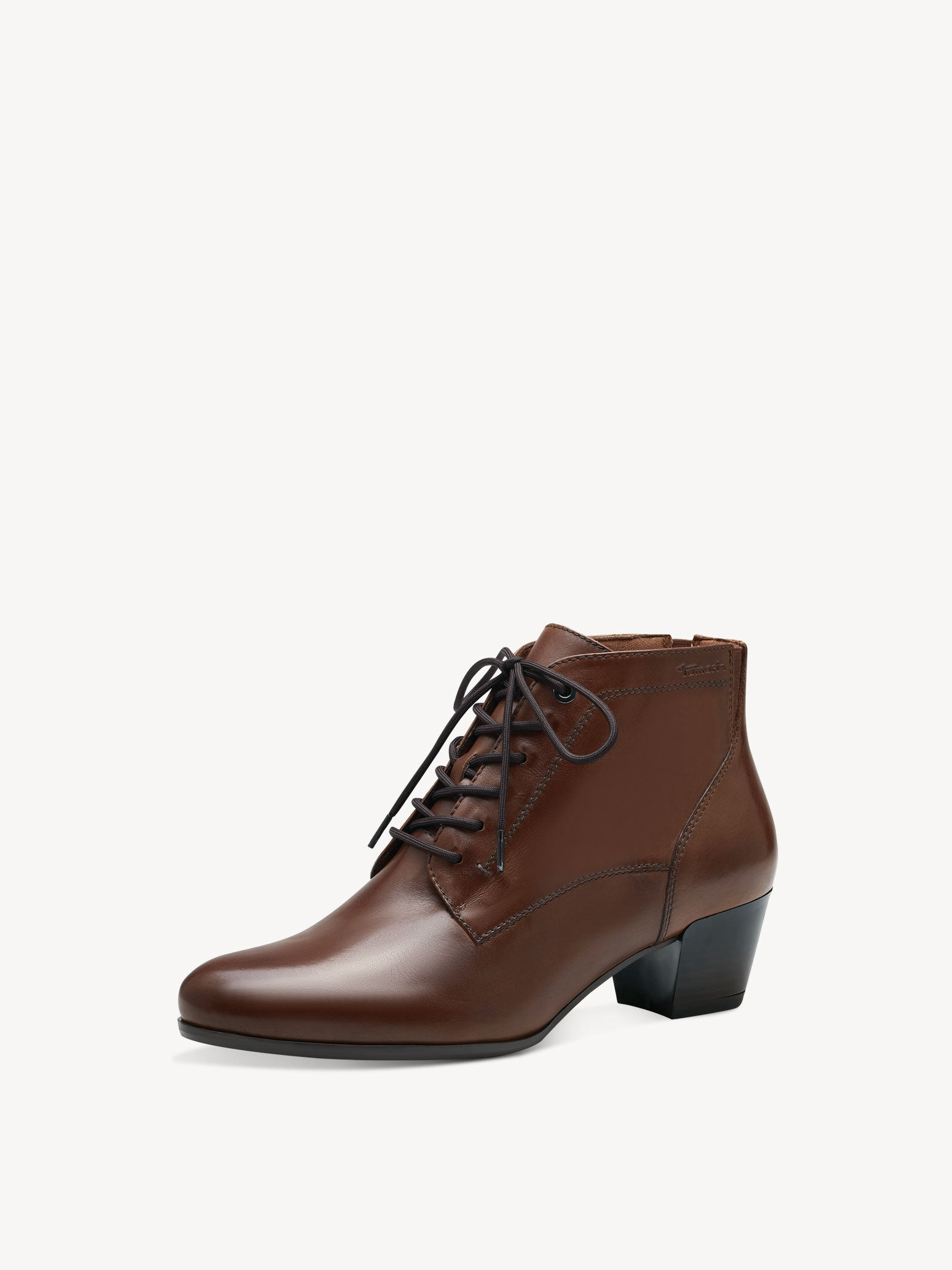 Leather Bootie - Brown