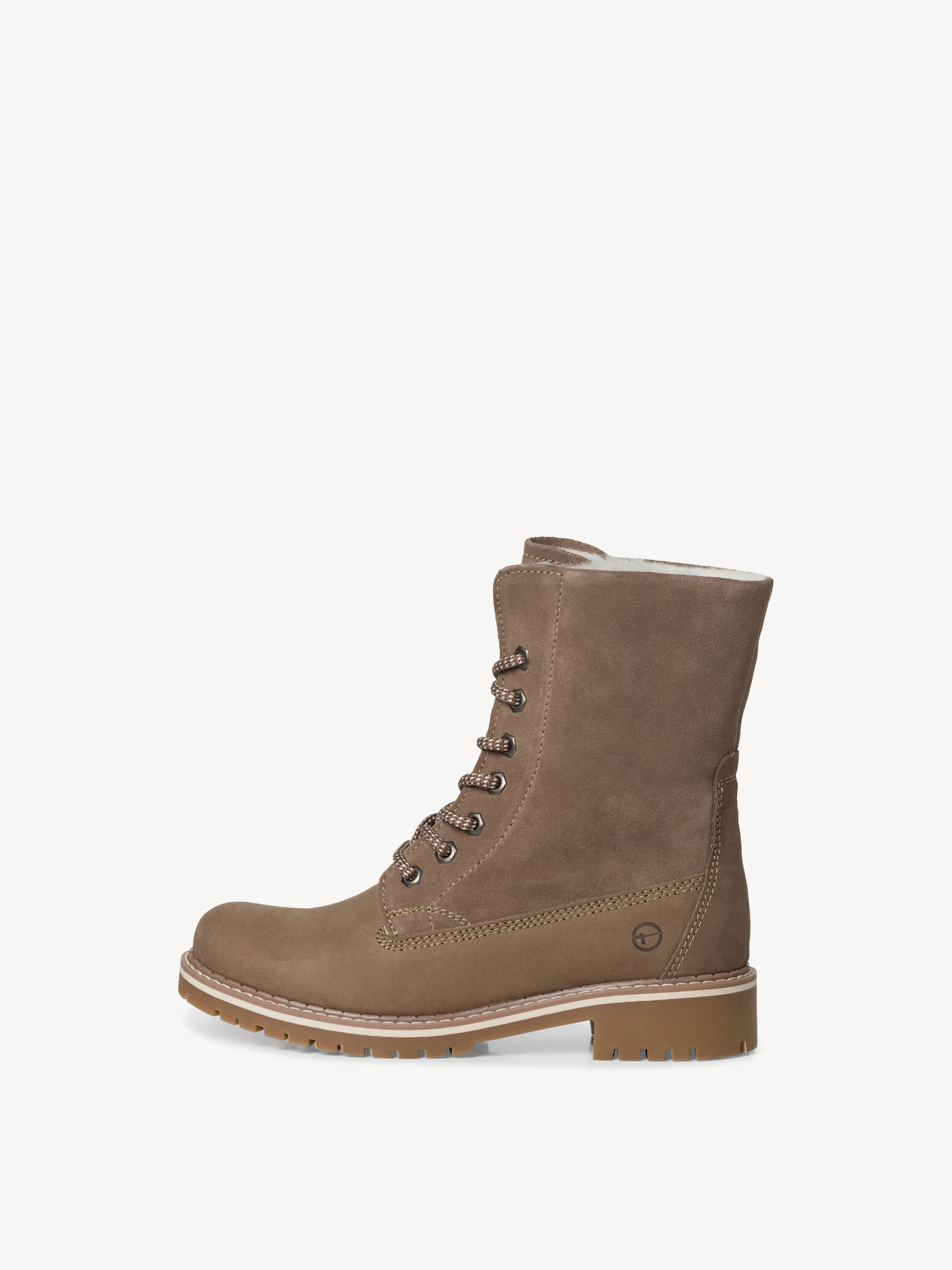 Leather Bootie - Beige Warm Lining