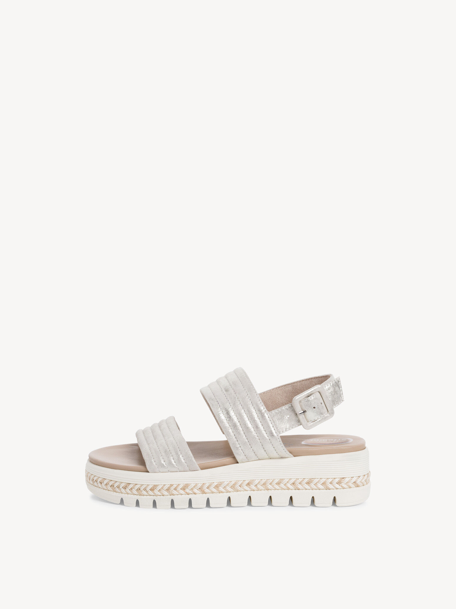 Leather Sandal - Metallic