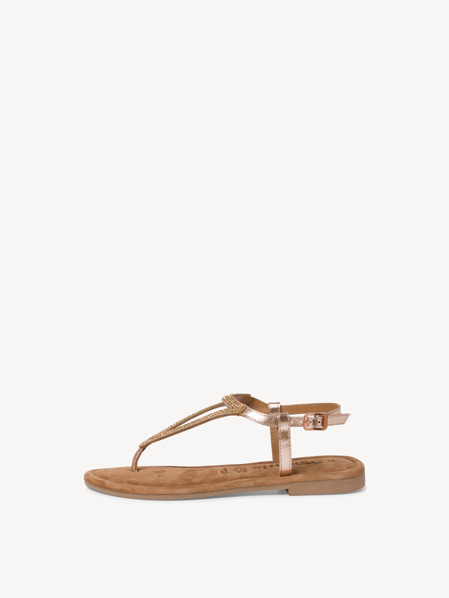 Leather Sandal - Metallic