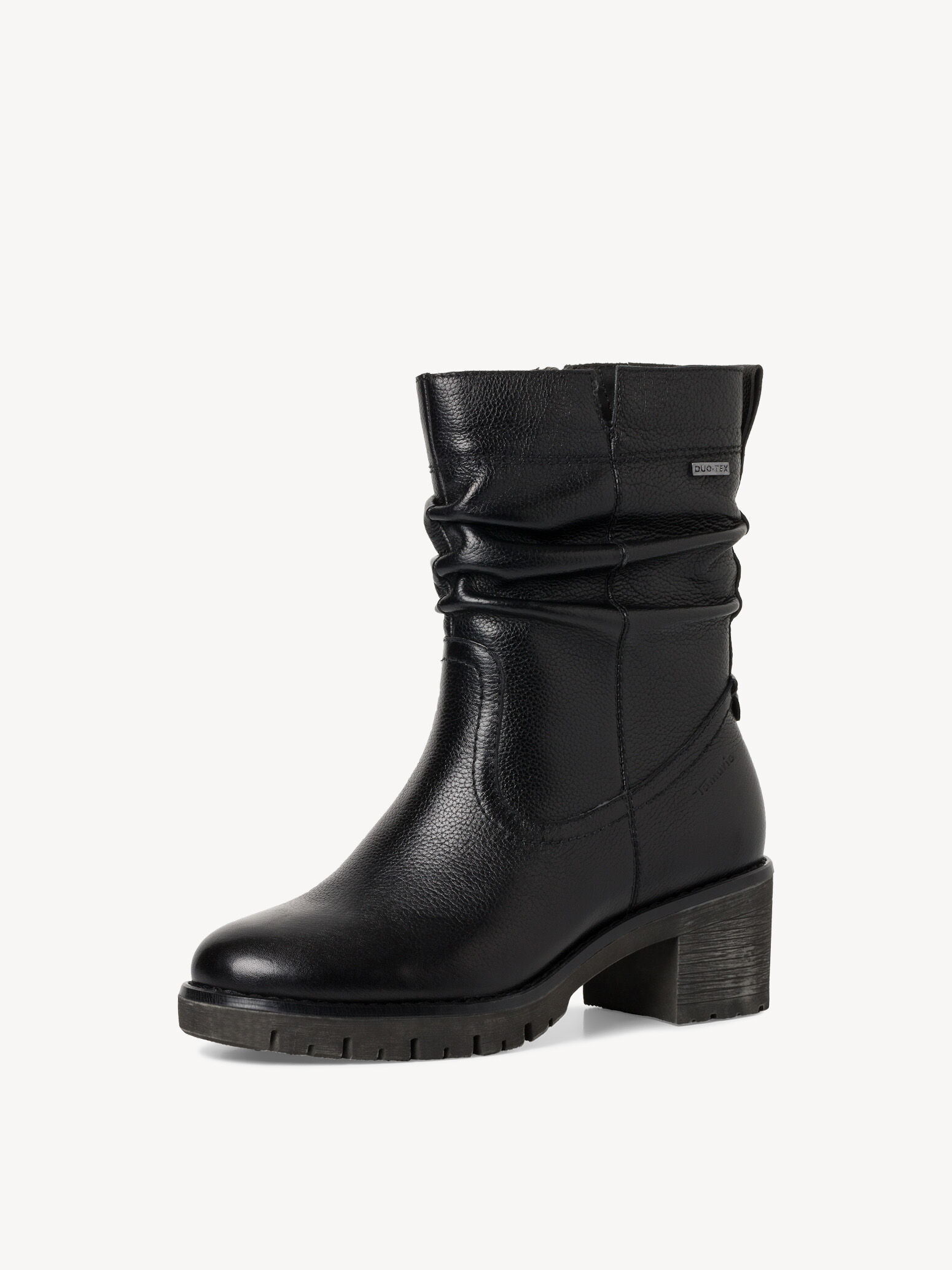 Leather Bootie - Black