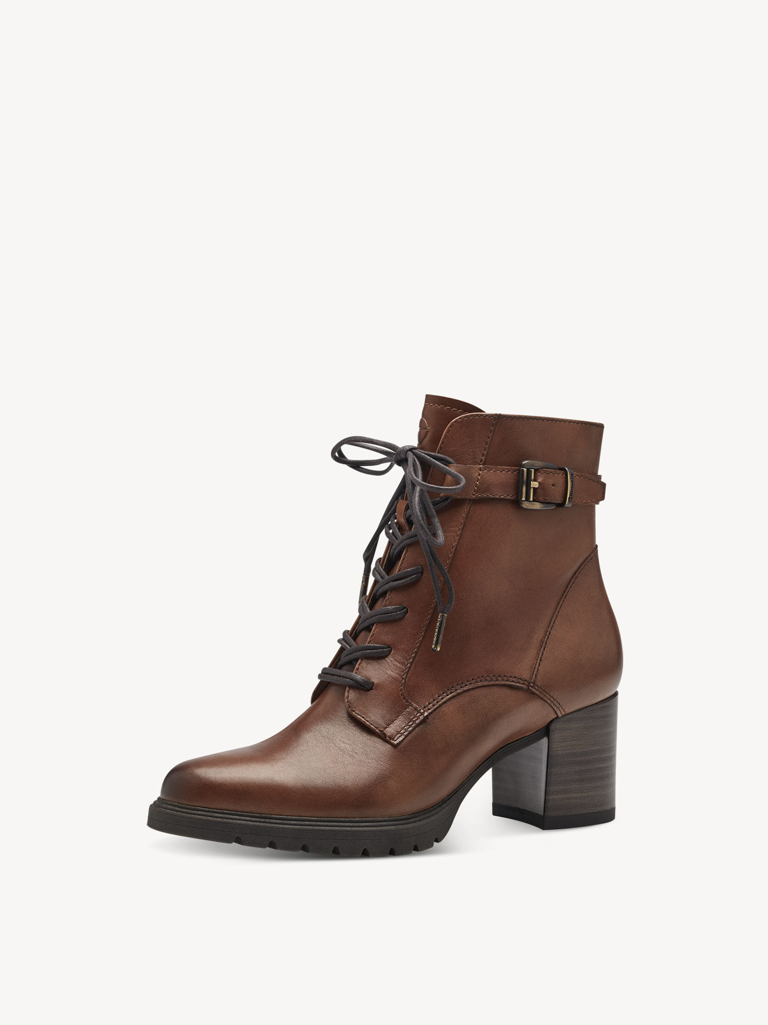 Leather Bootie - Brown