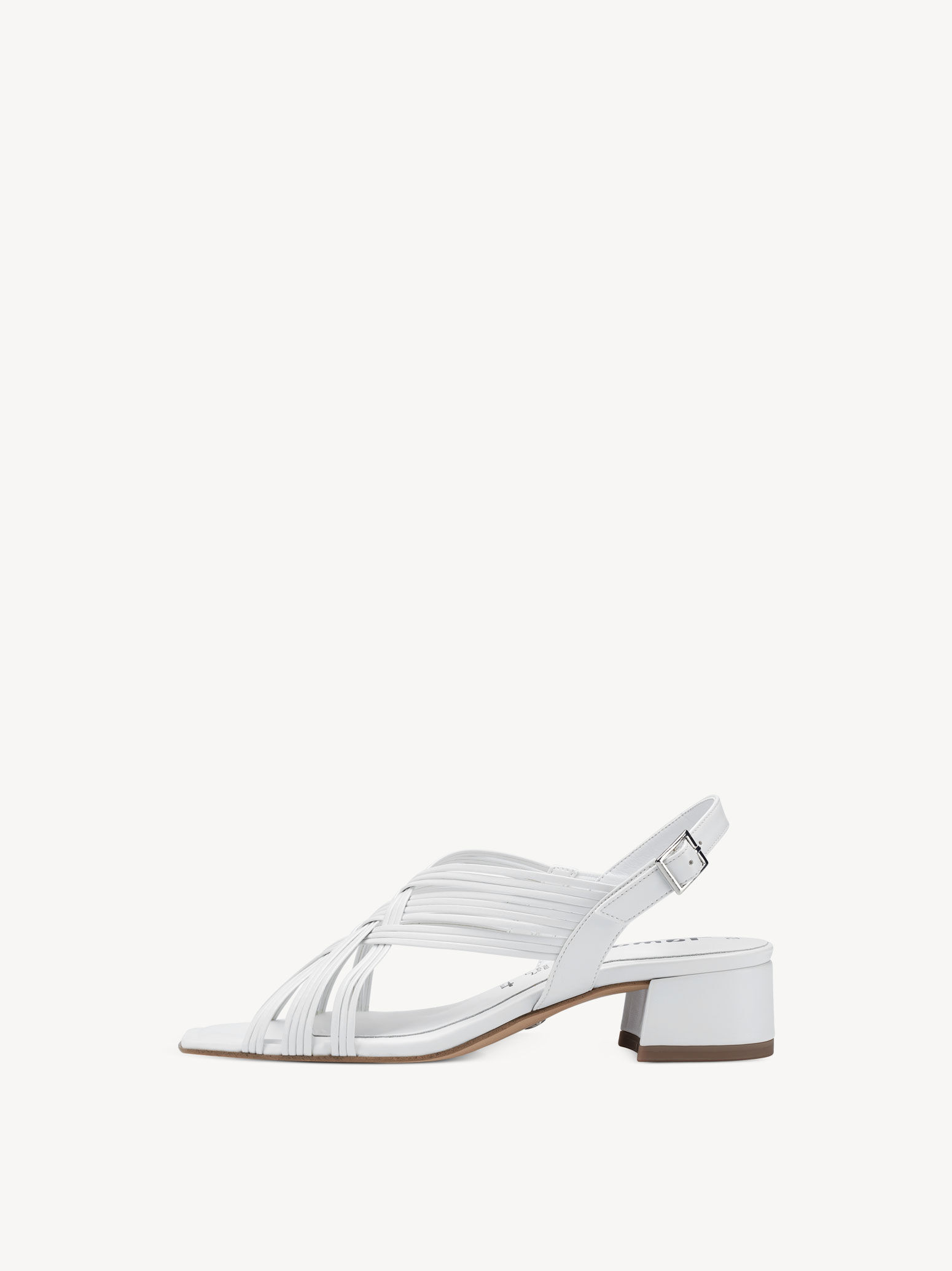 Heeled Sandal - White