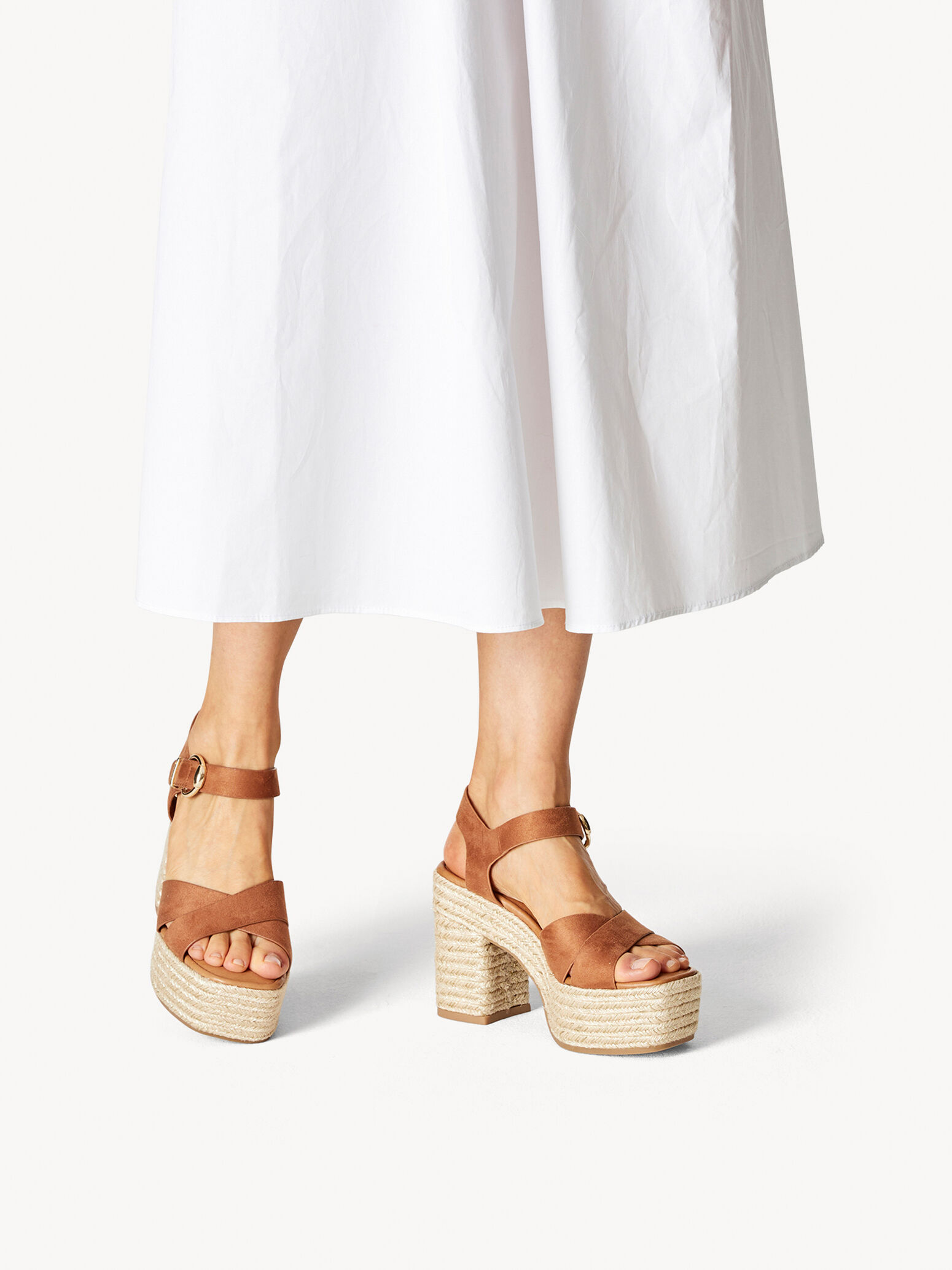 Heeled Sandal - Brown