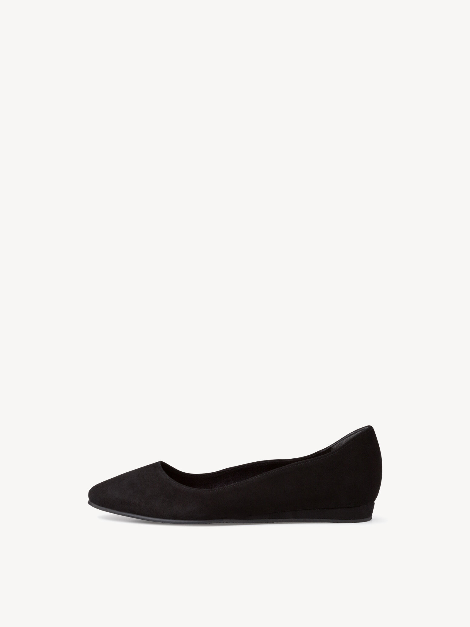 Leather Ballerina - Black