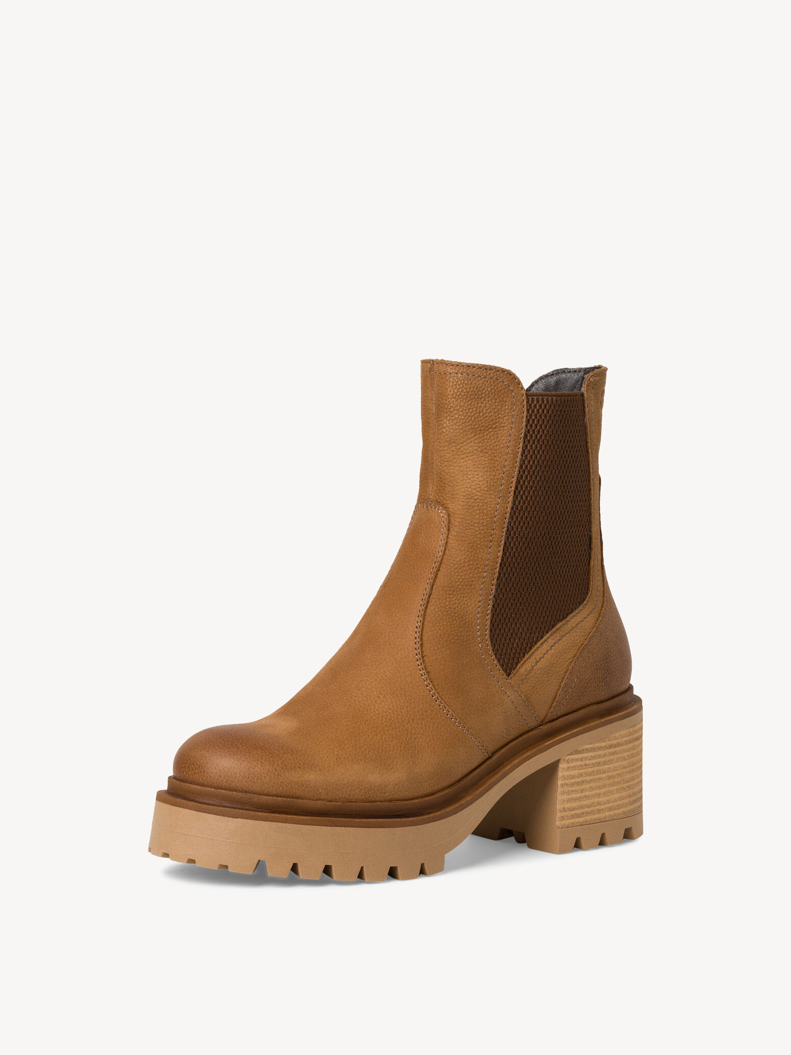 Leather Bootie - Brown Warm Lining