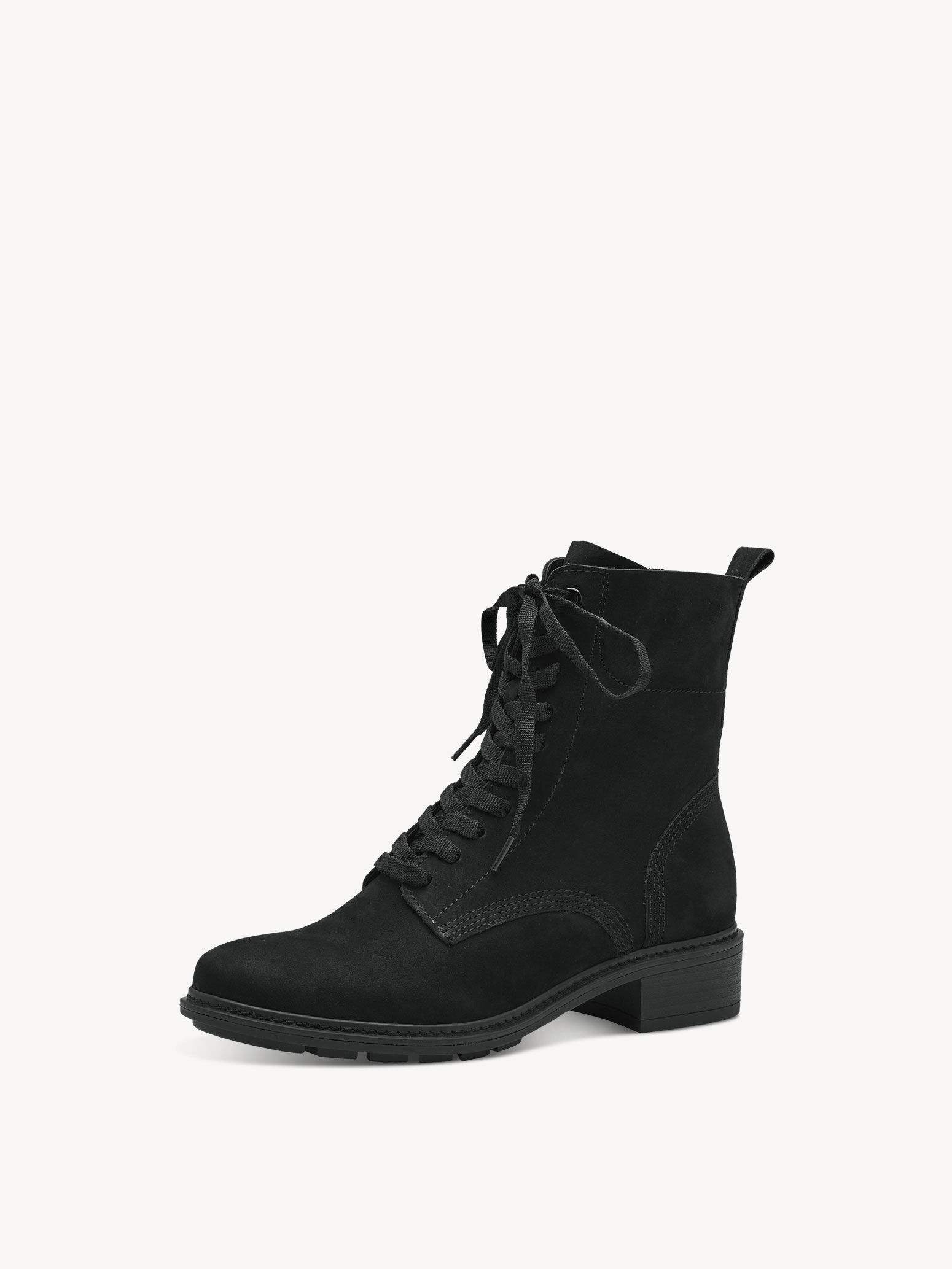 Leather Bootie - Black