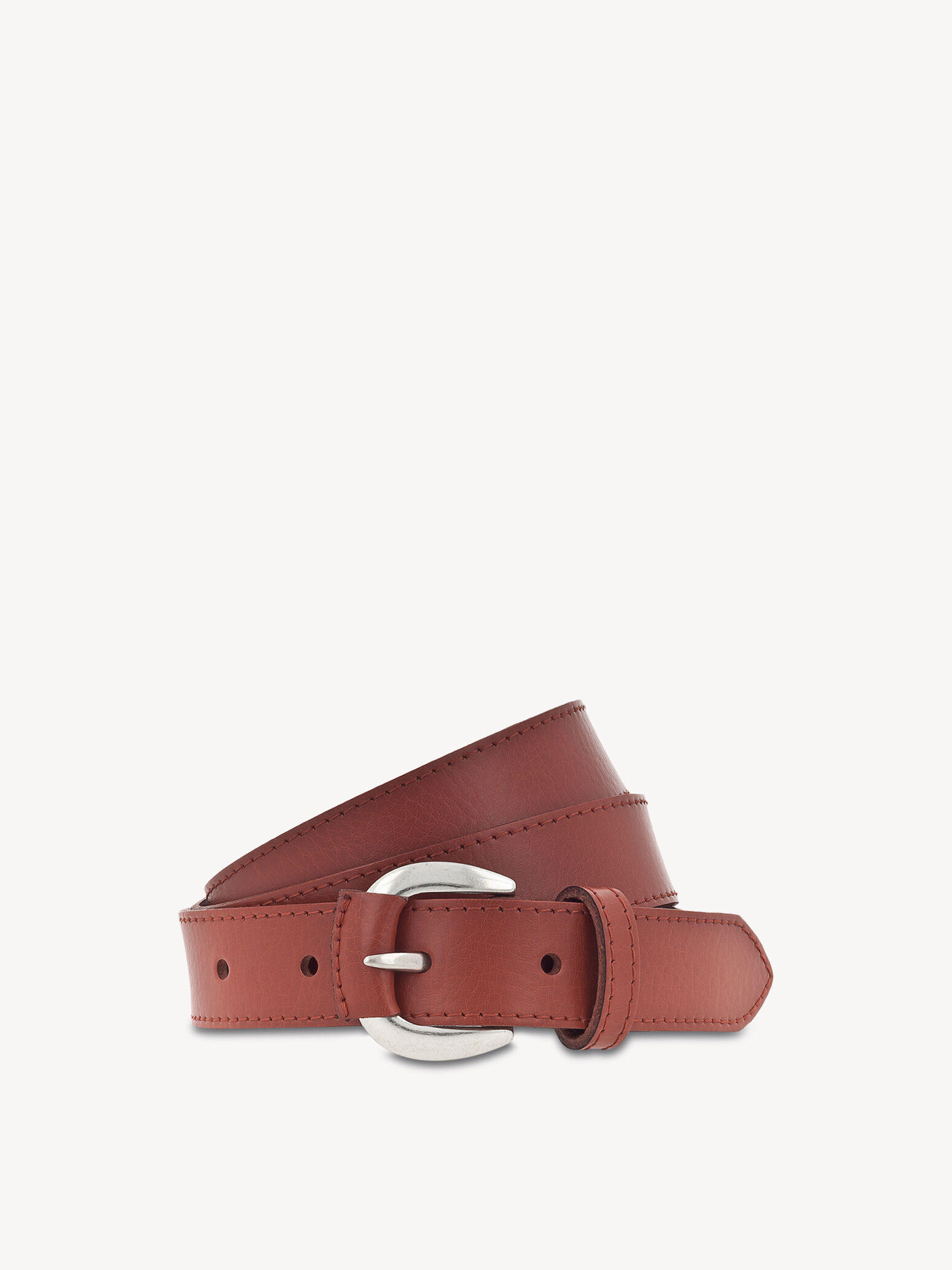 Leather Belt - Red
