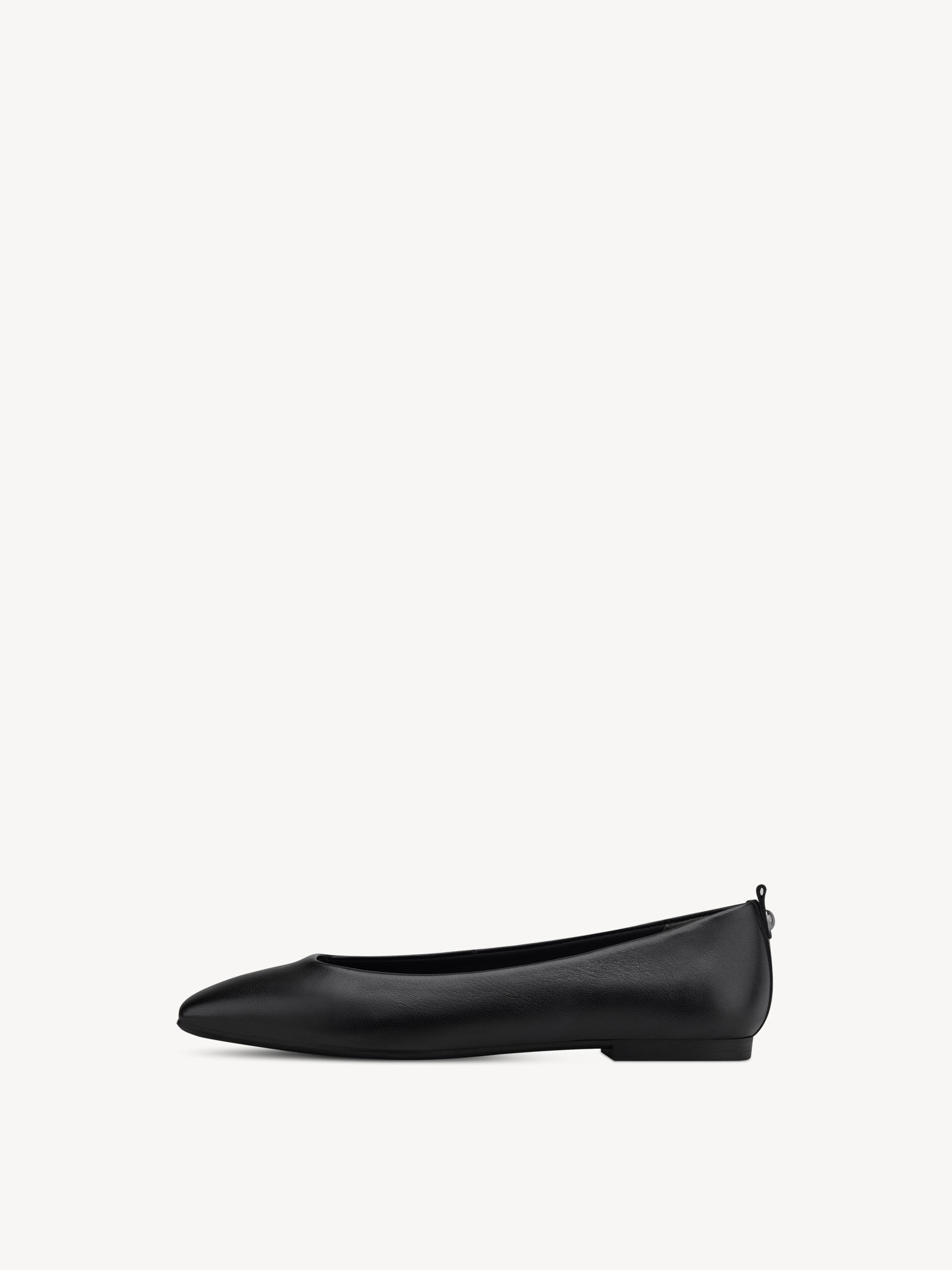 Leather Ballerina - Black
