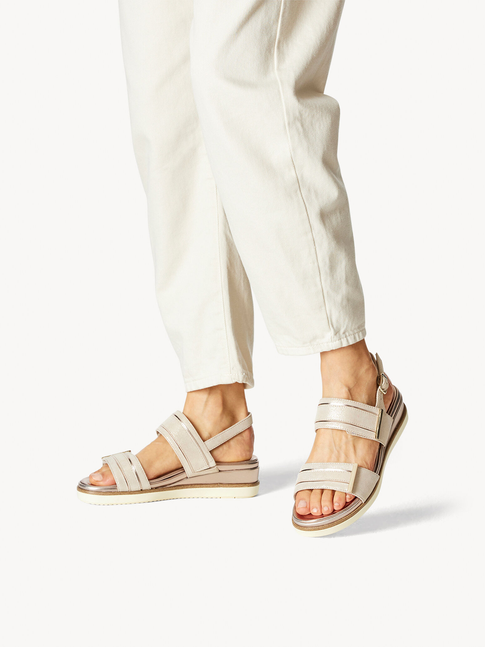 Heeled Sandal - Beige
