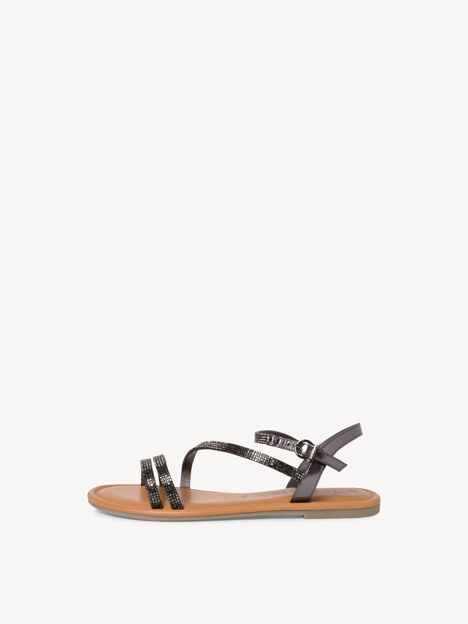 Leather Sandal - Metallic