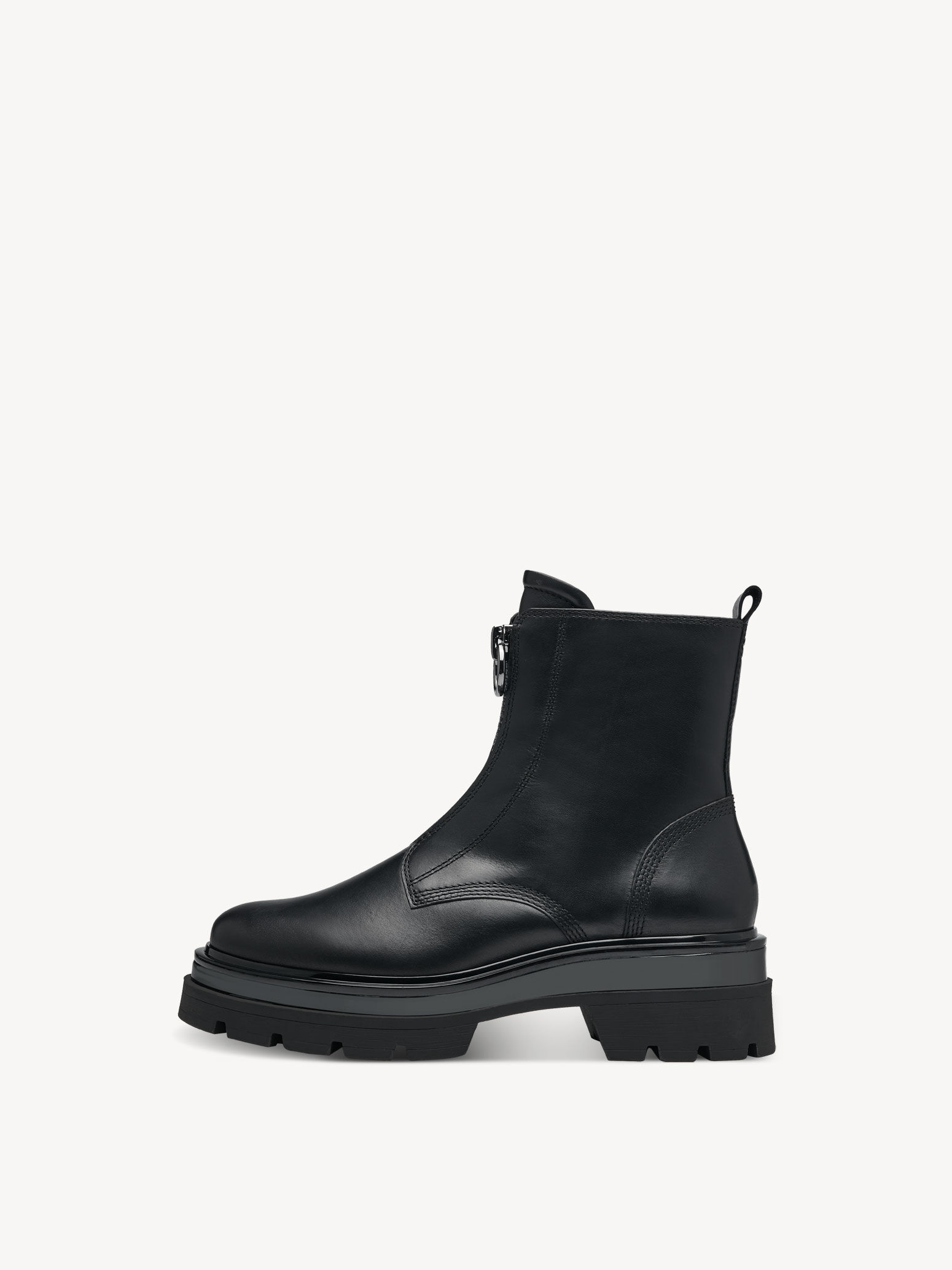 Leather Bootie - Black