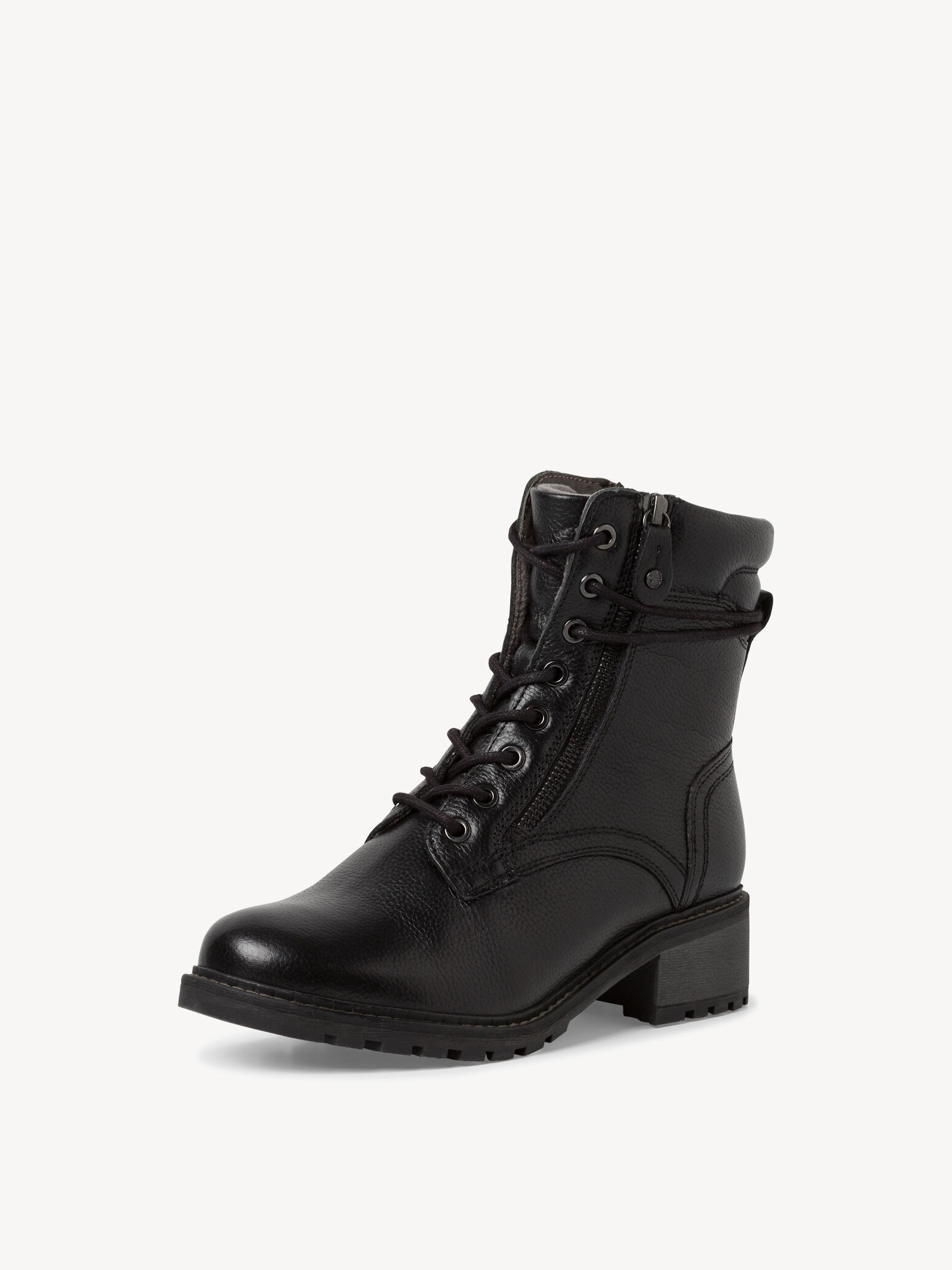 Leather Bootie - Black