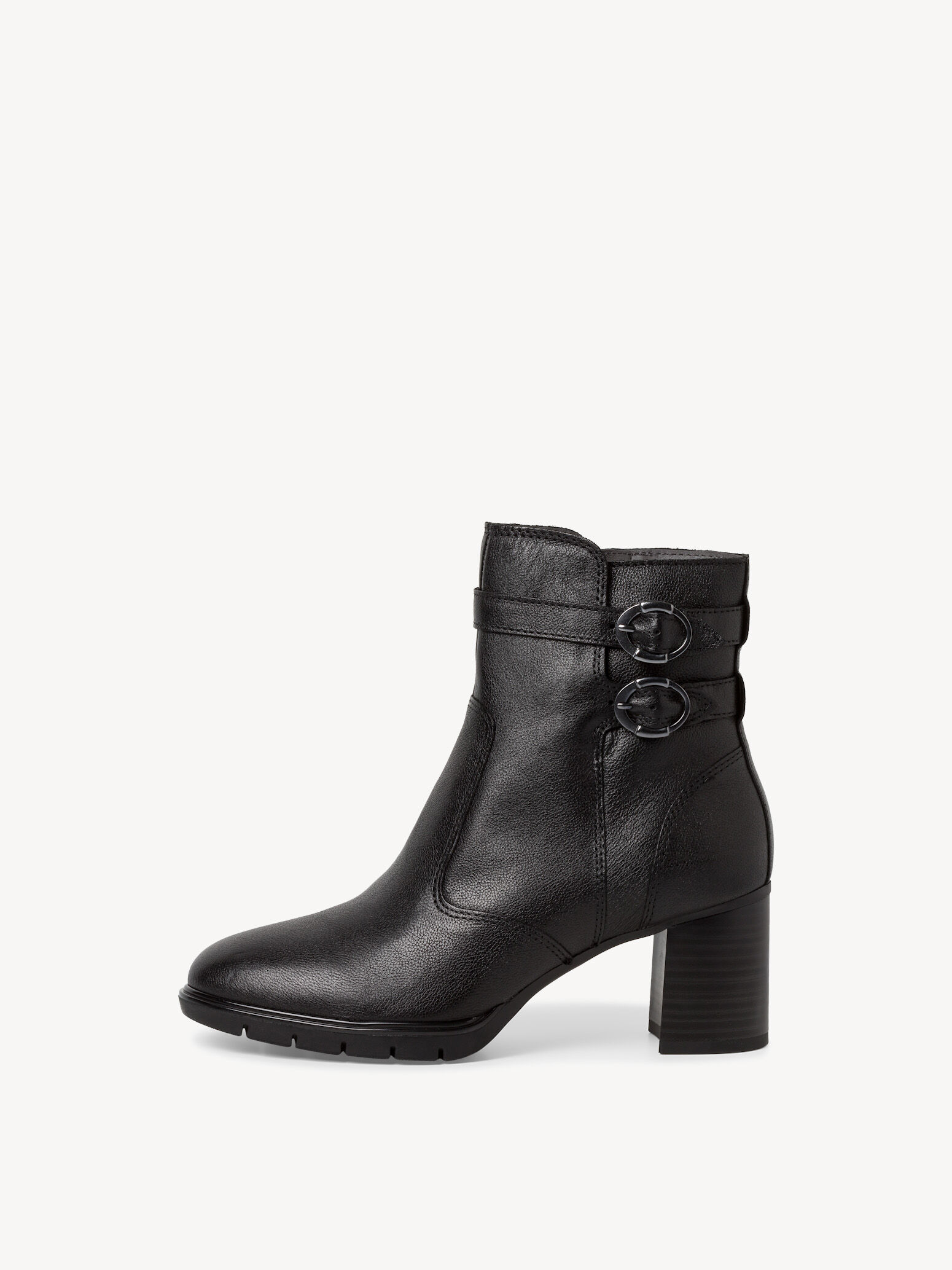 Leather Bootie - Black