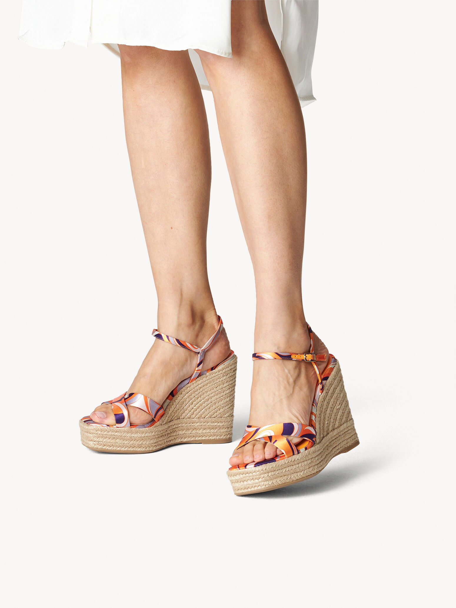 Heeled Sandal - Orange