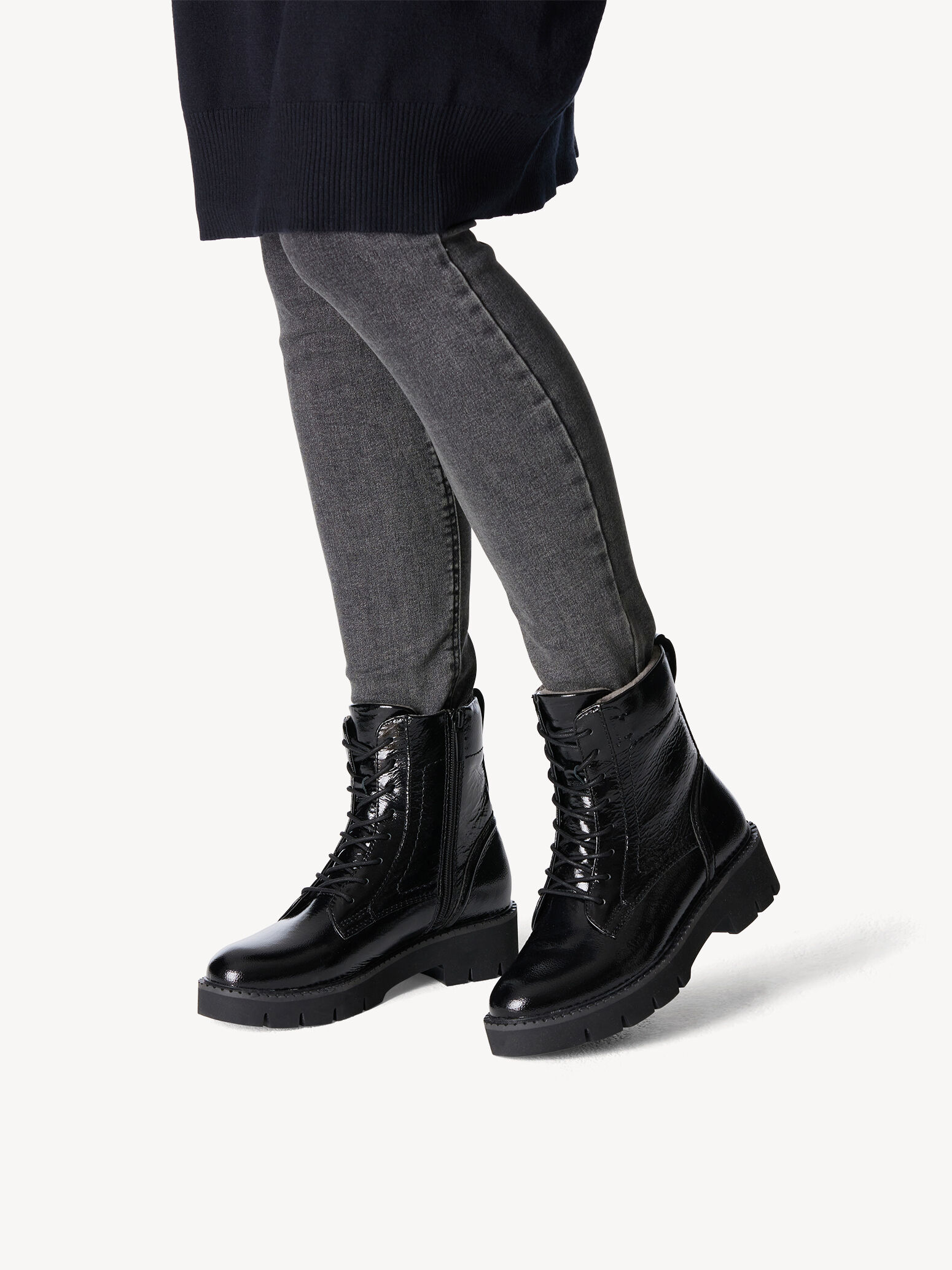 Leather Bootie - Black