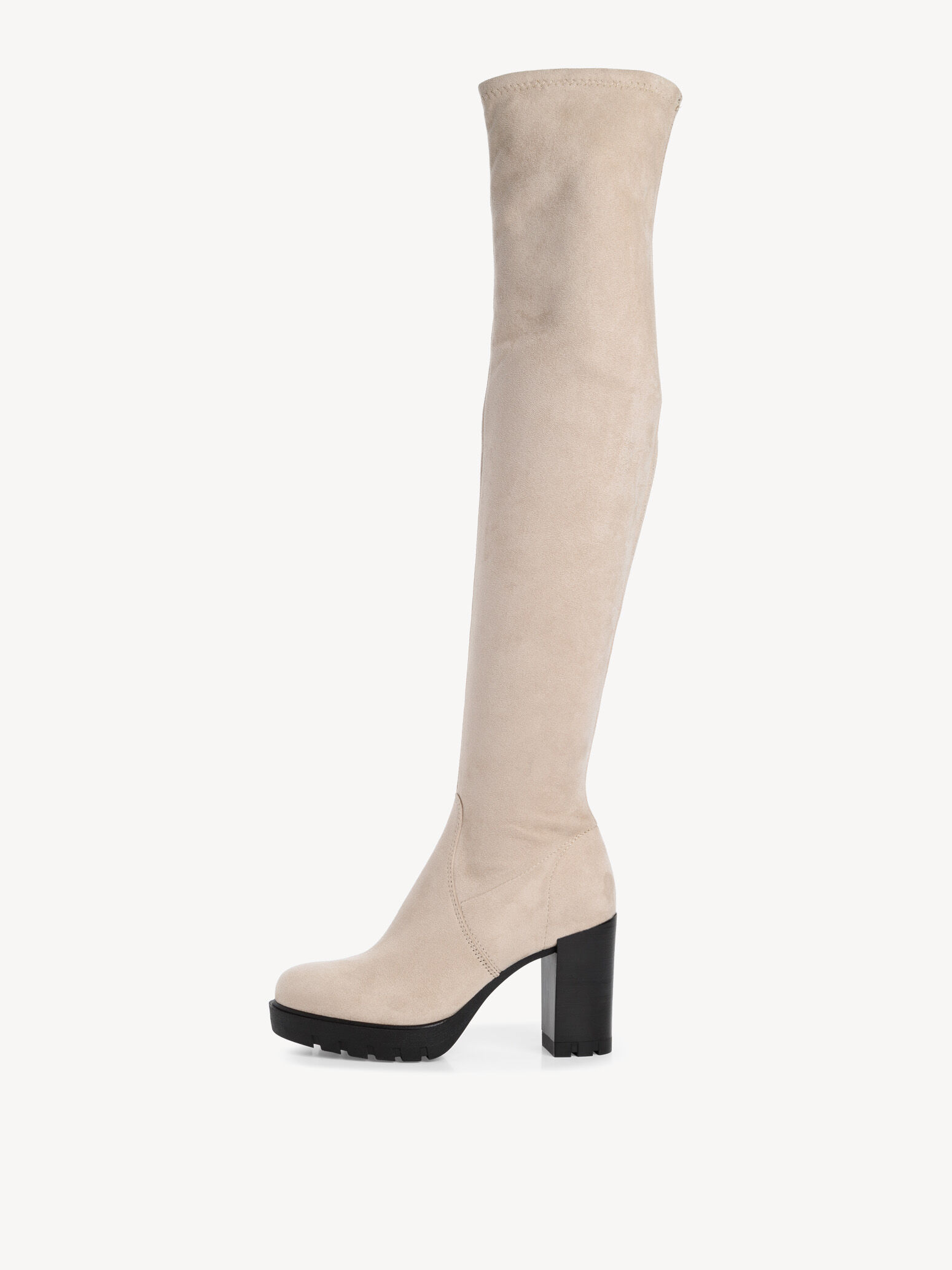 Overknee Boots - Beige