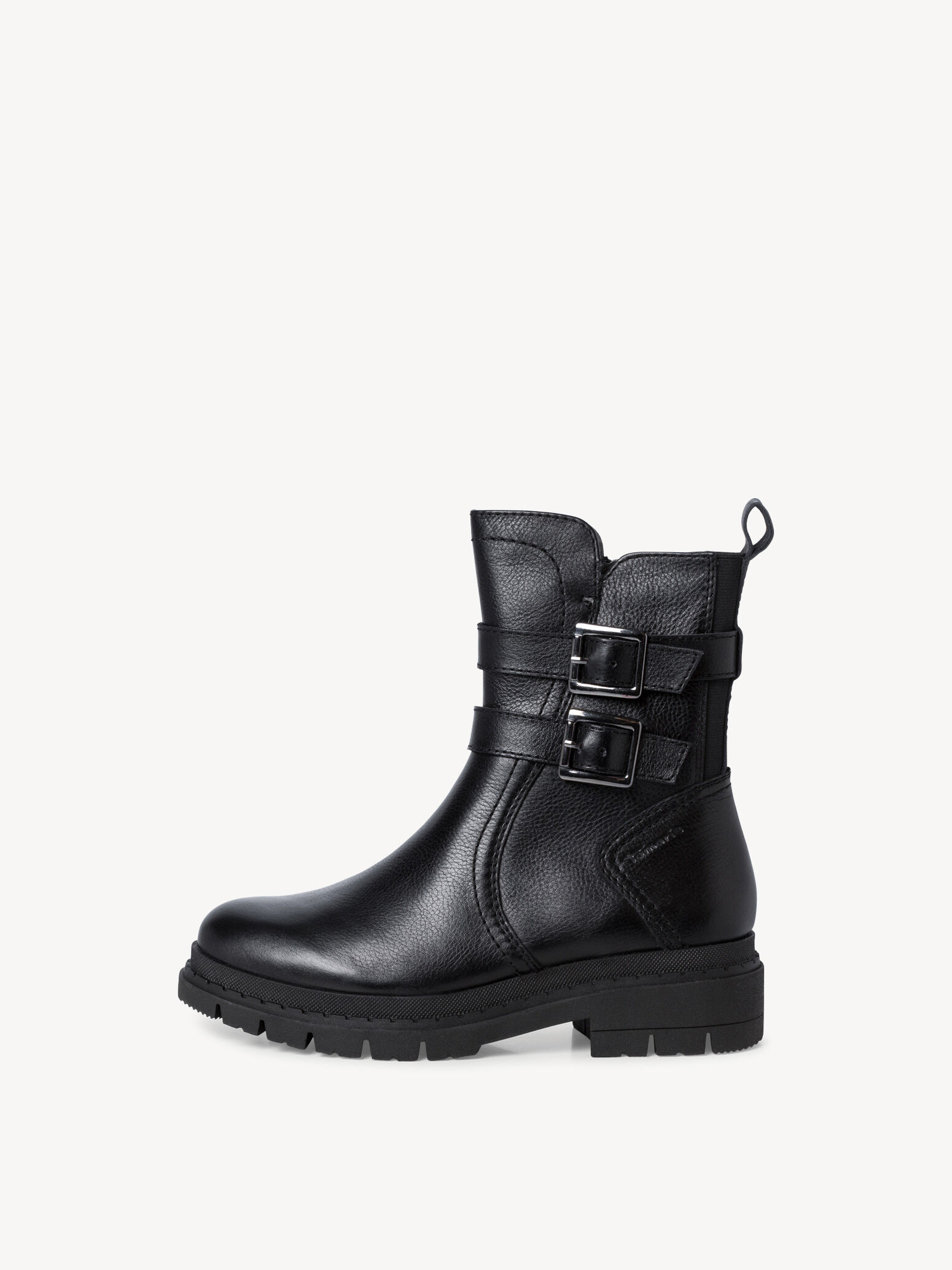 Leather Bootie - Black