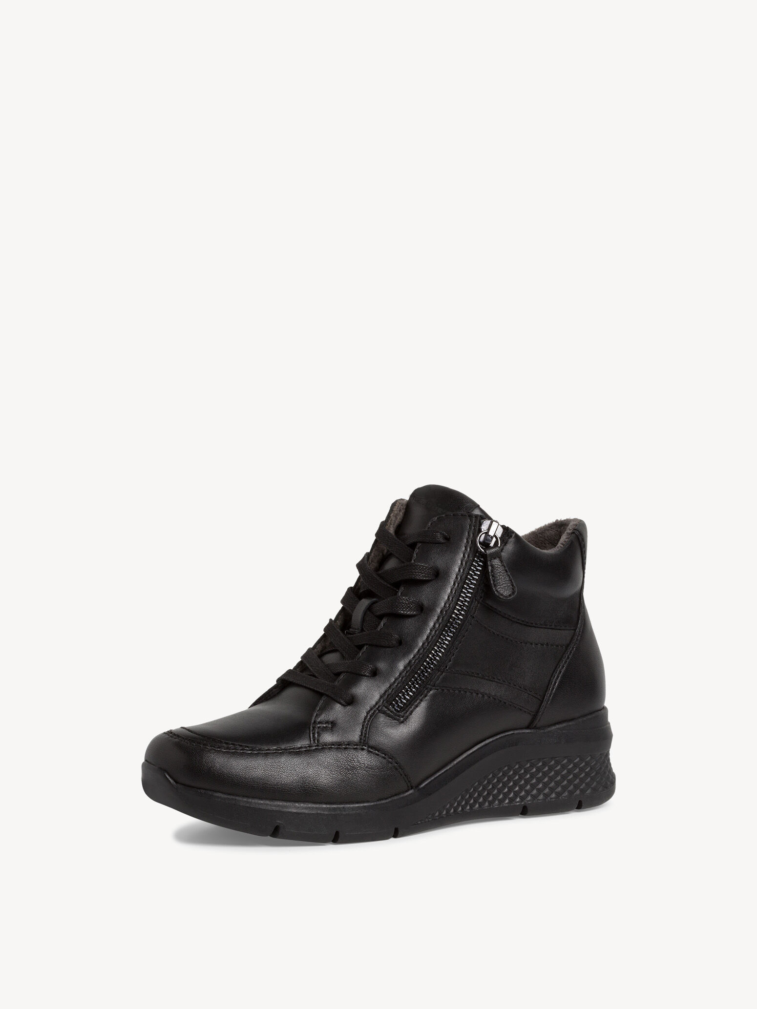 Leather Sneaker - Black