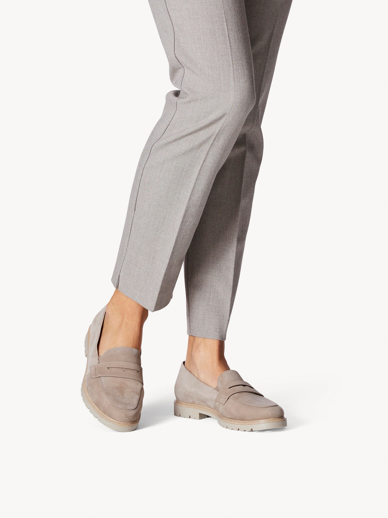 Leather Slipper - Beige