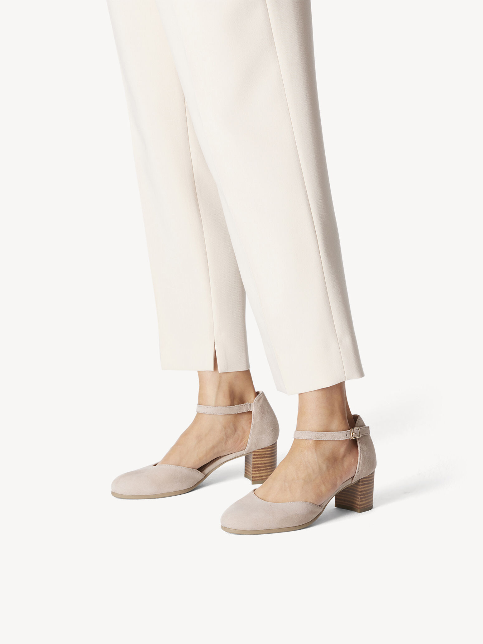 Leather Pumps - Beige
