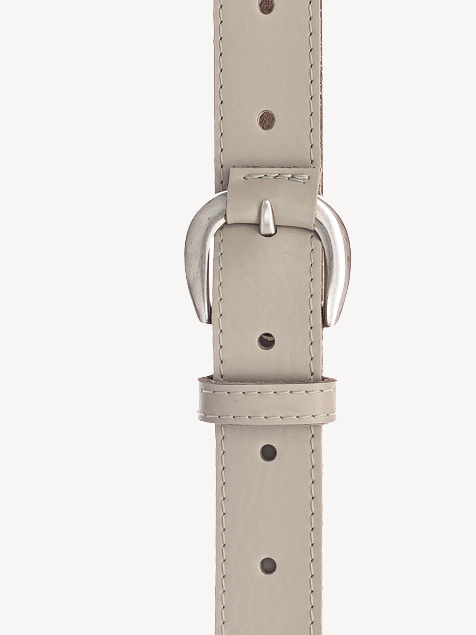 Leather Belt - Beige