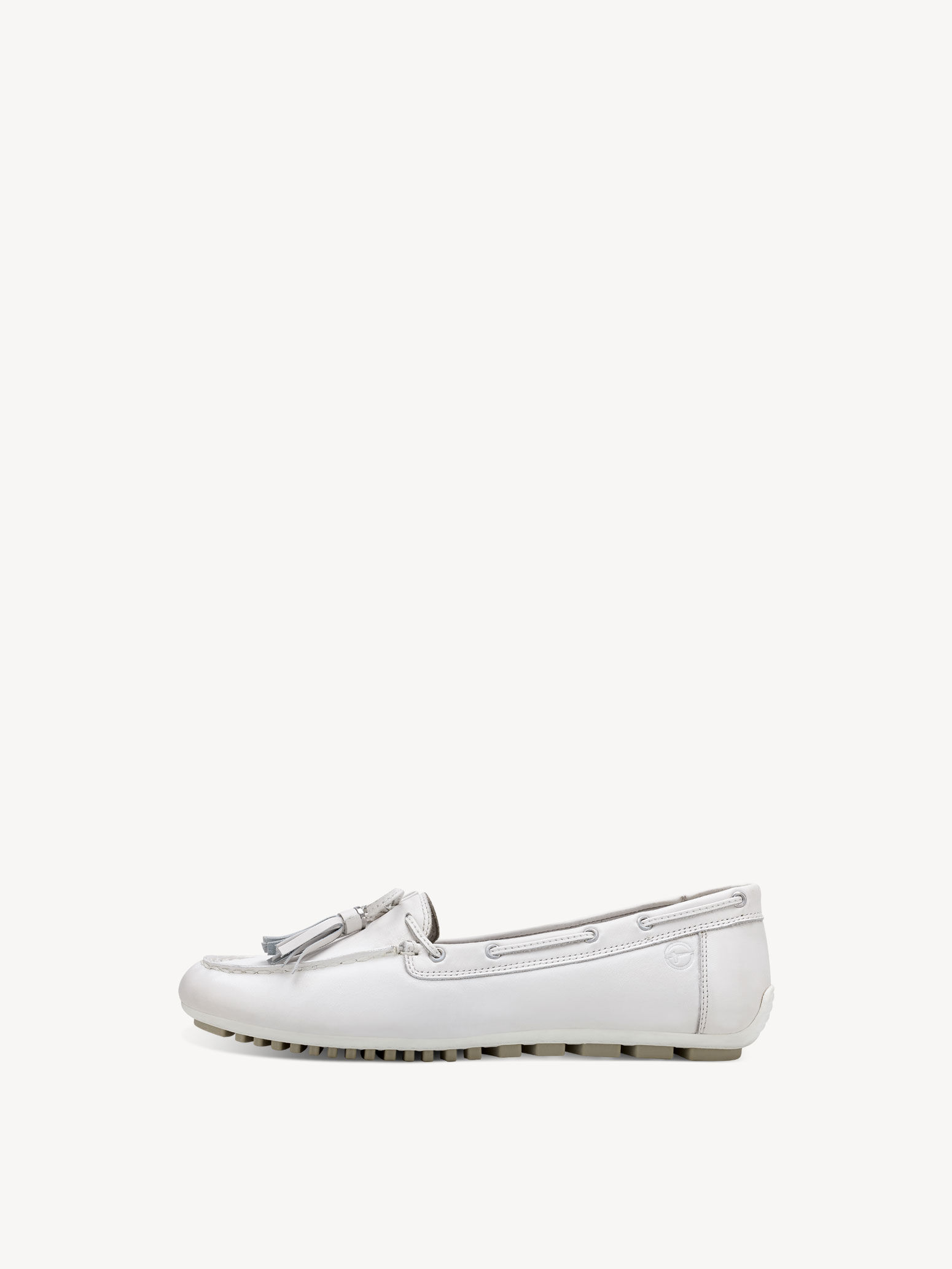 Leather Moccasin - White