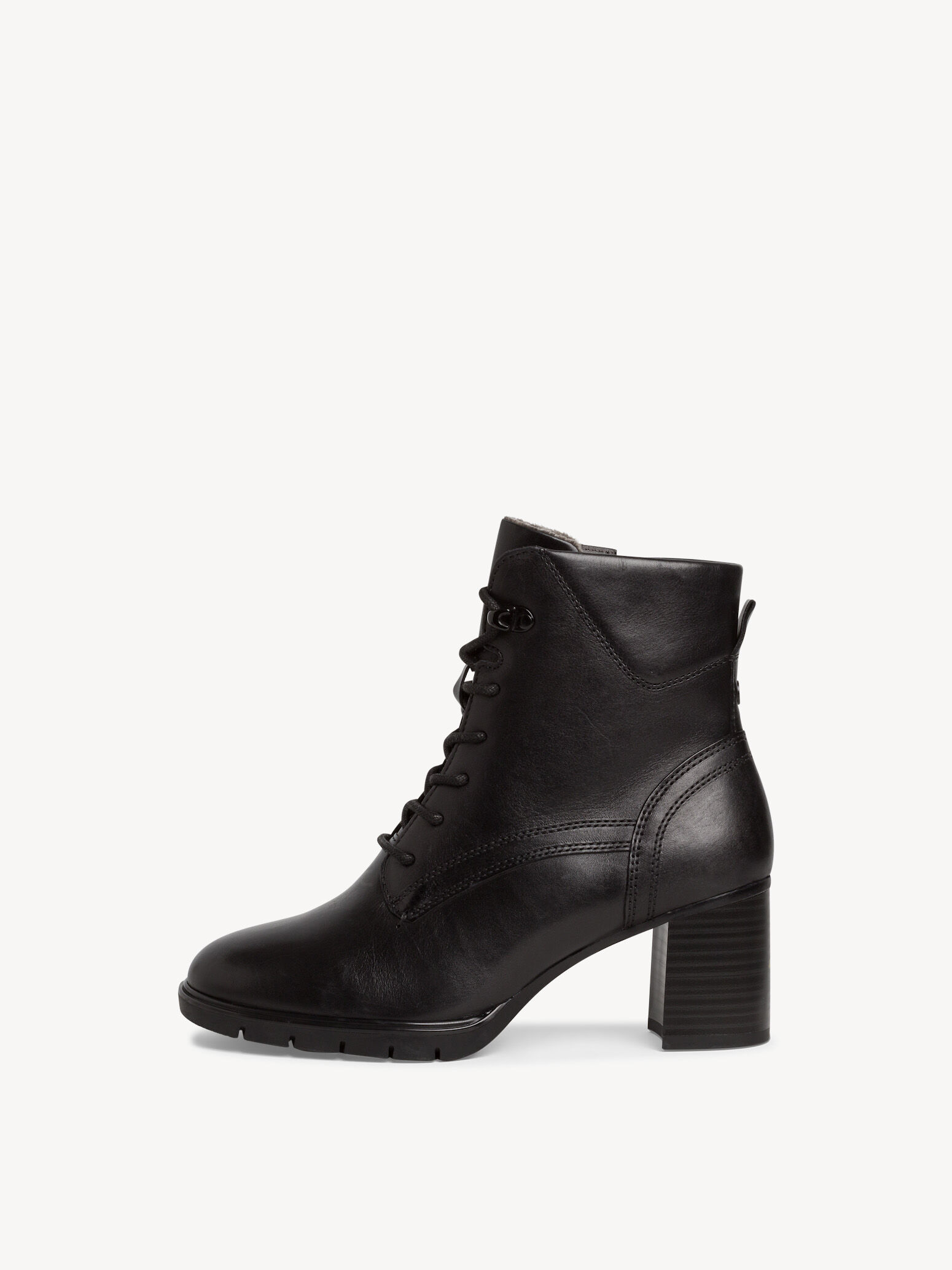 Leather Bootie - Black