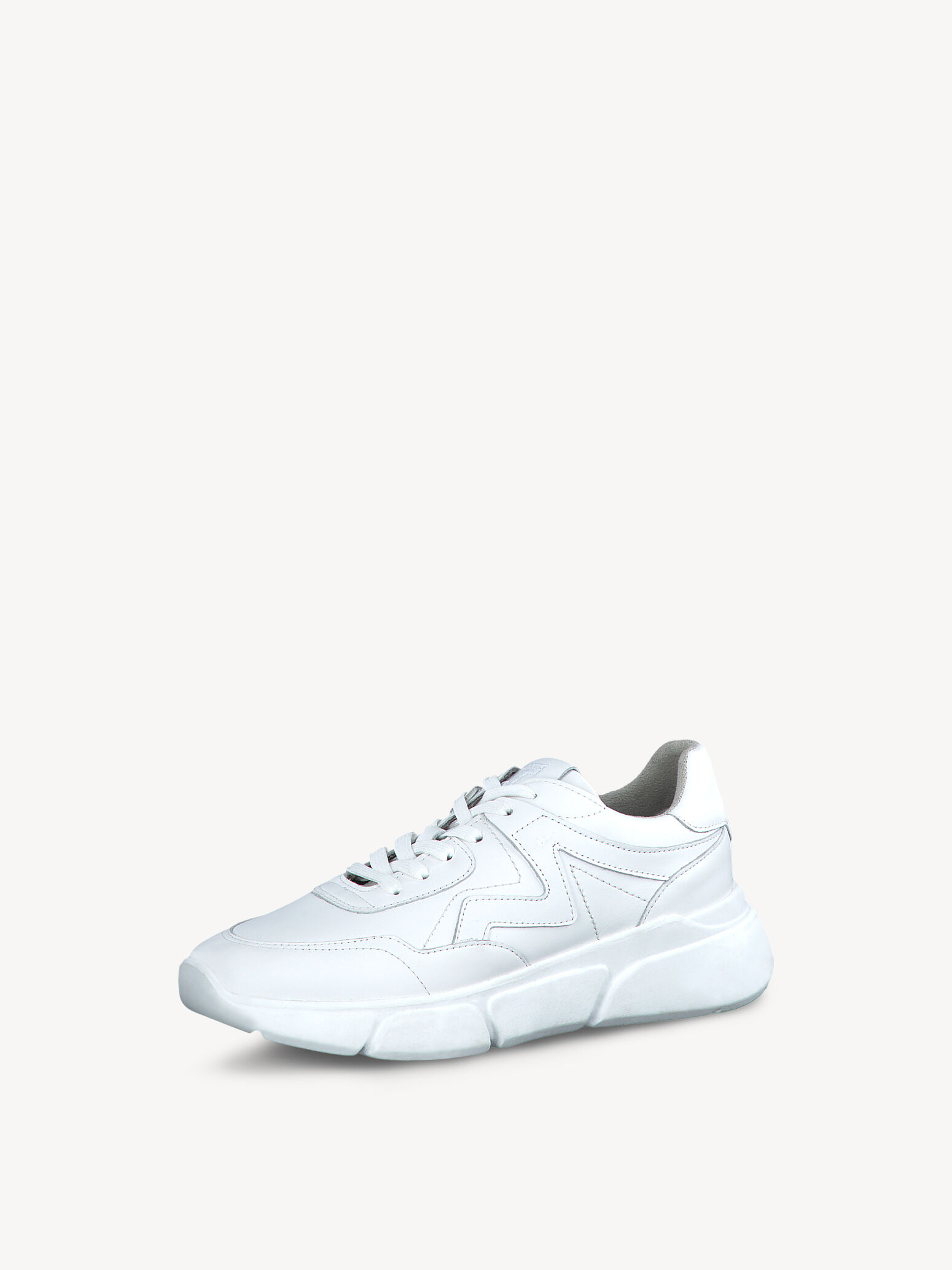Leather Sneaker - White