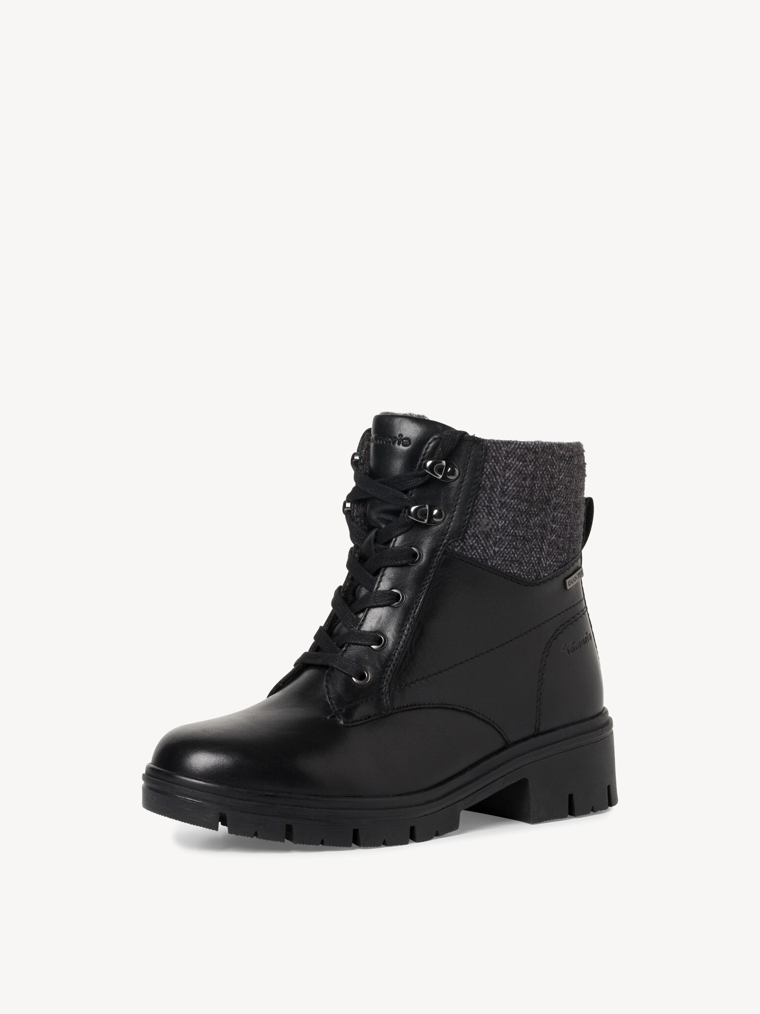 Leather Bootie - Black