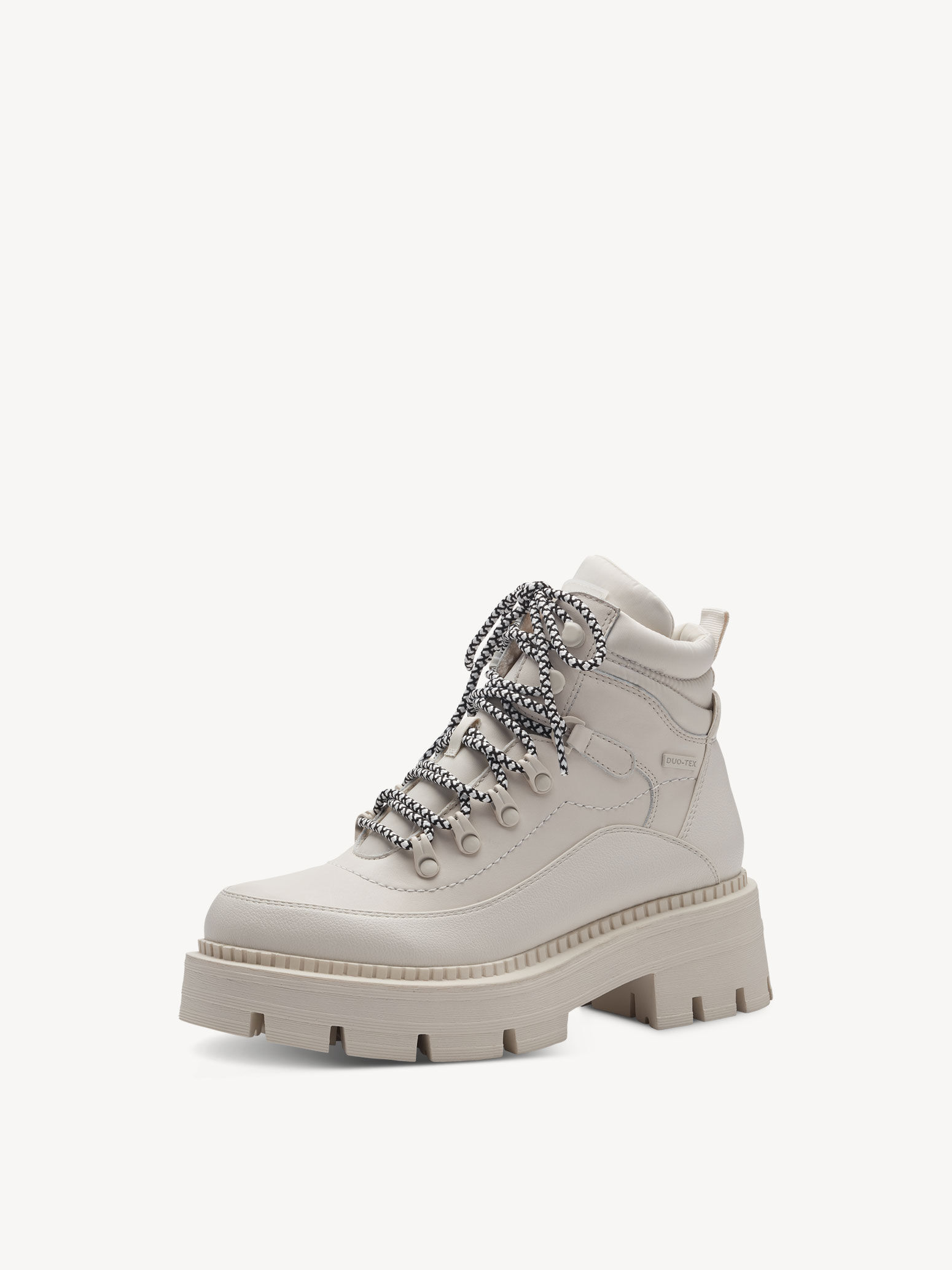 Leather Bootie - White Warm Lining