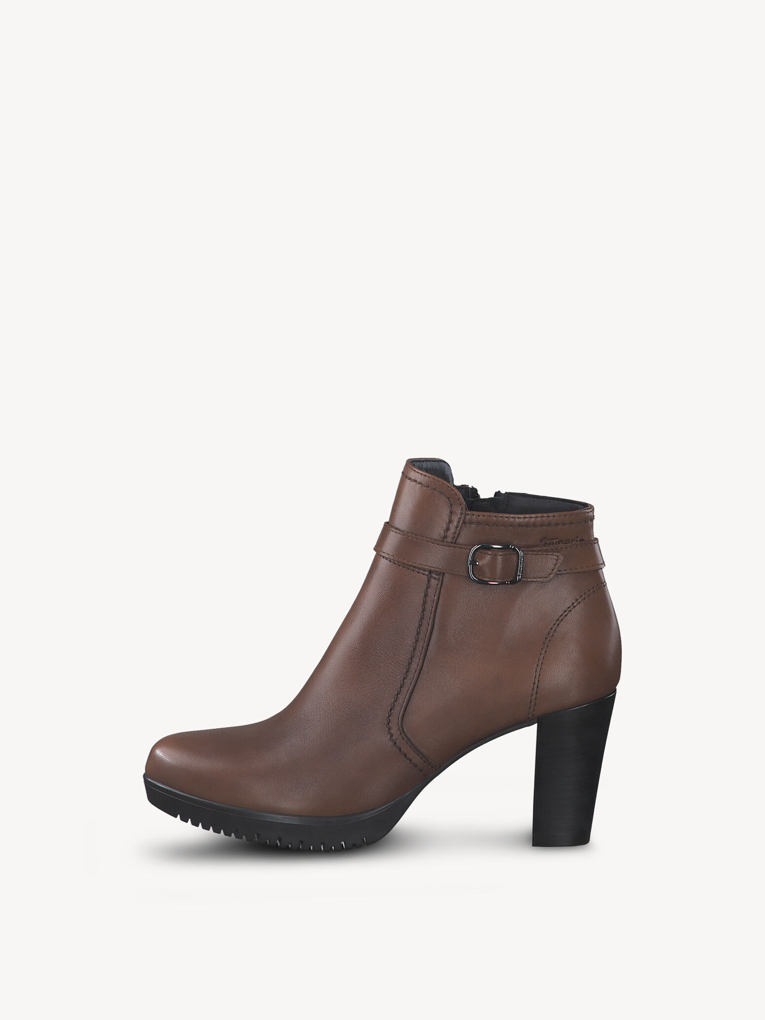 Leather Bootie - Brown