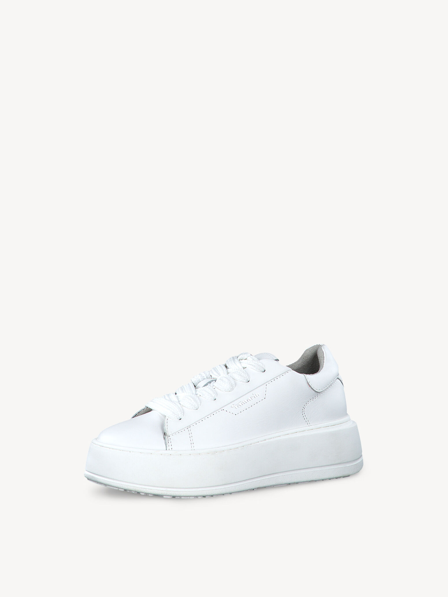 Leather Sneaker - White