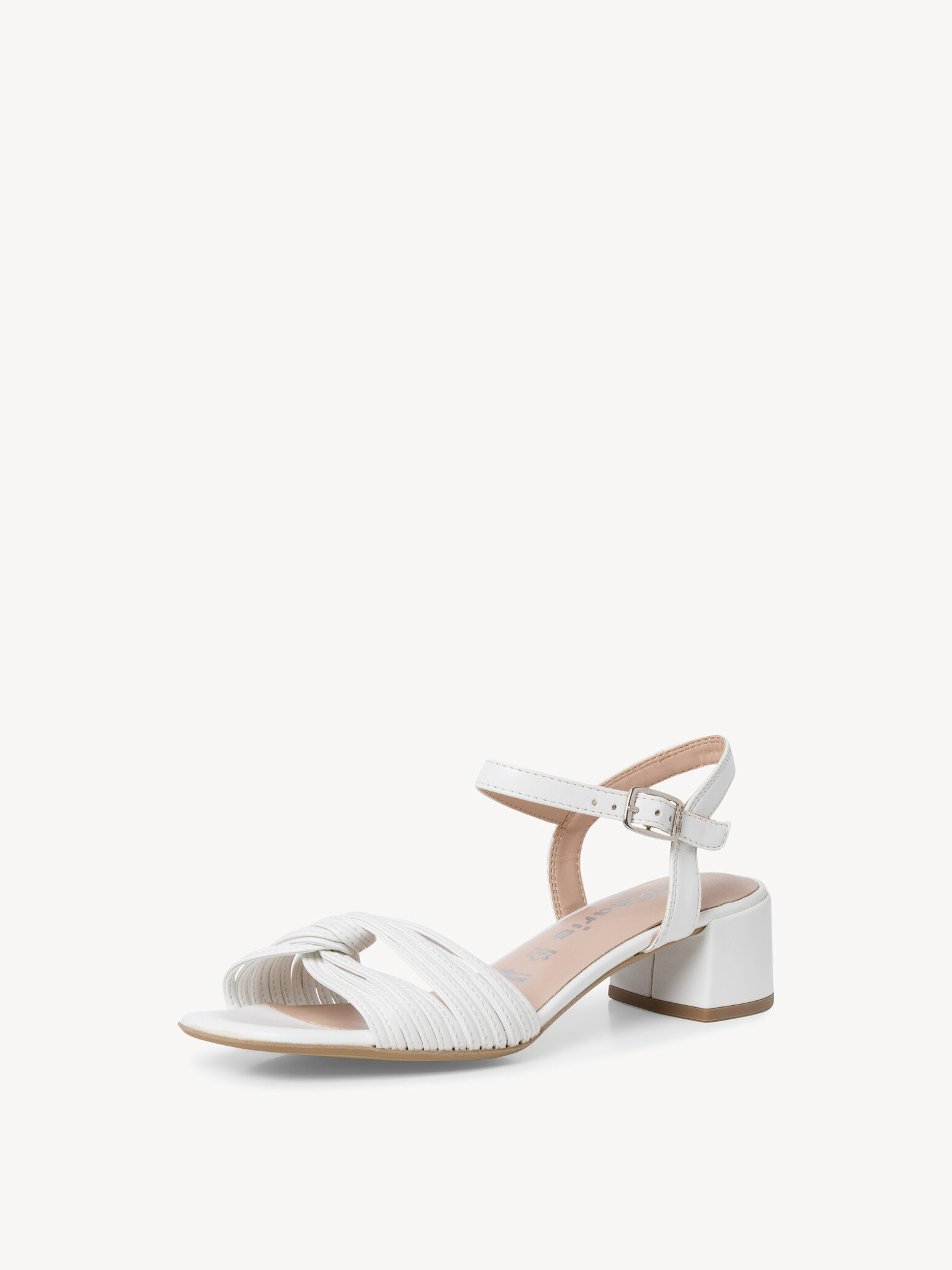 Heeled Sandal - White