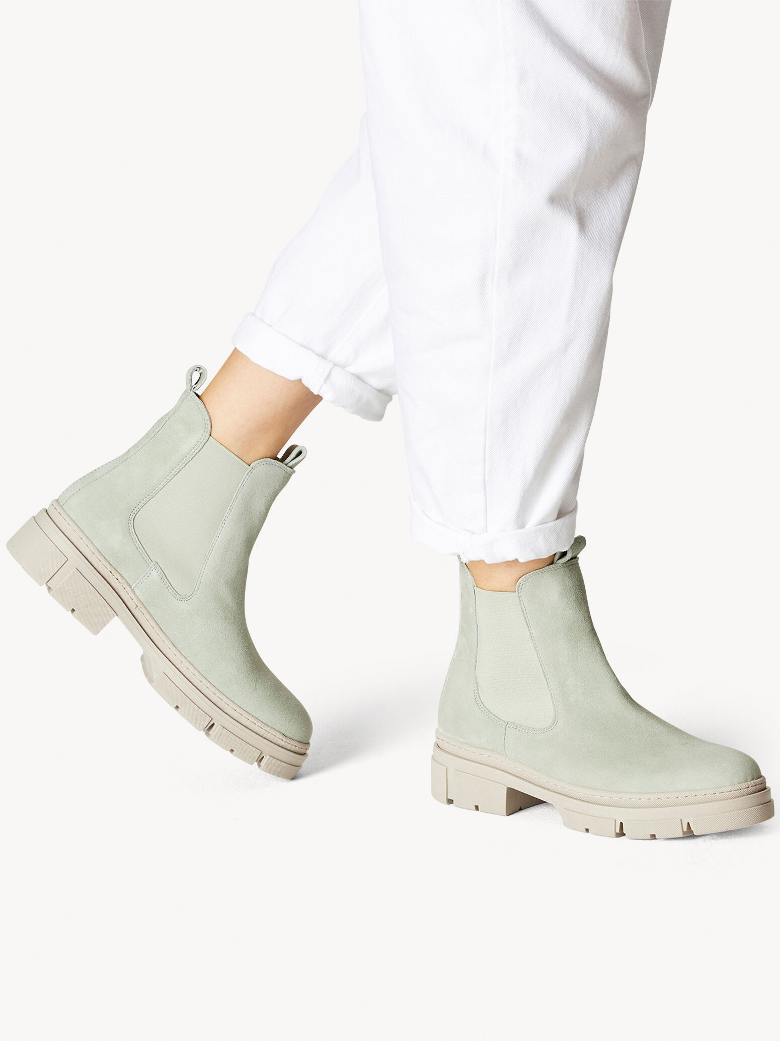 Leather Chelsea Boot - Green