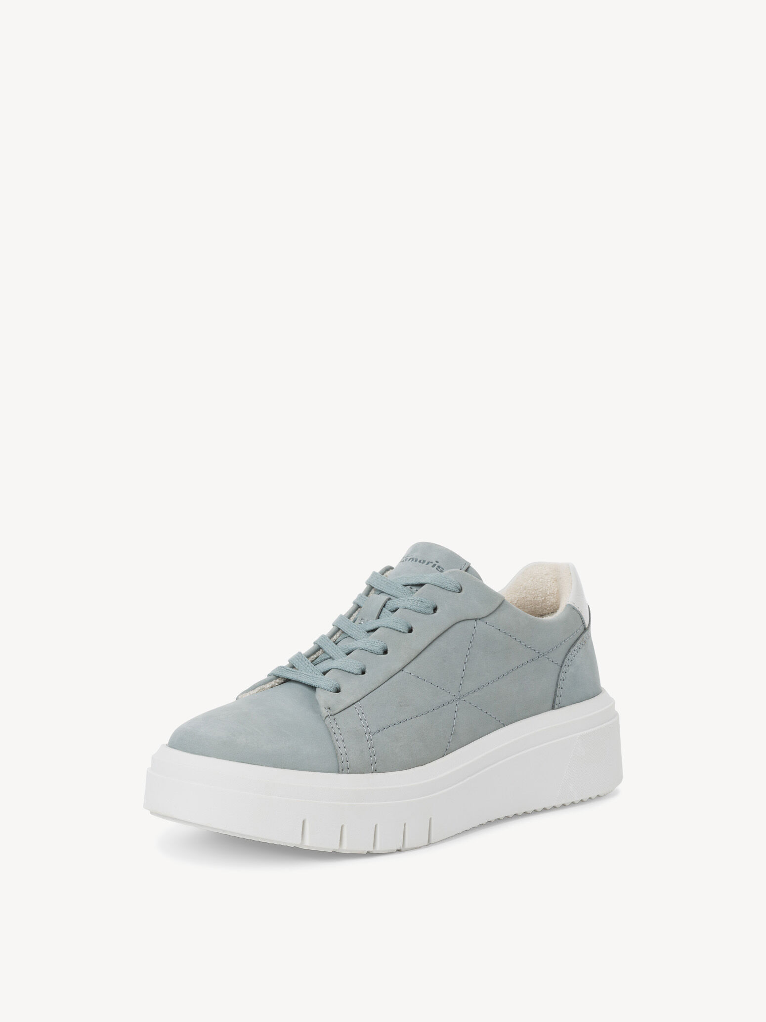 Leather Sneaker - Blue