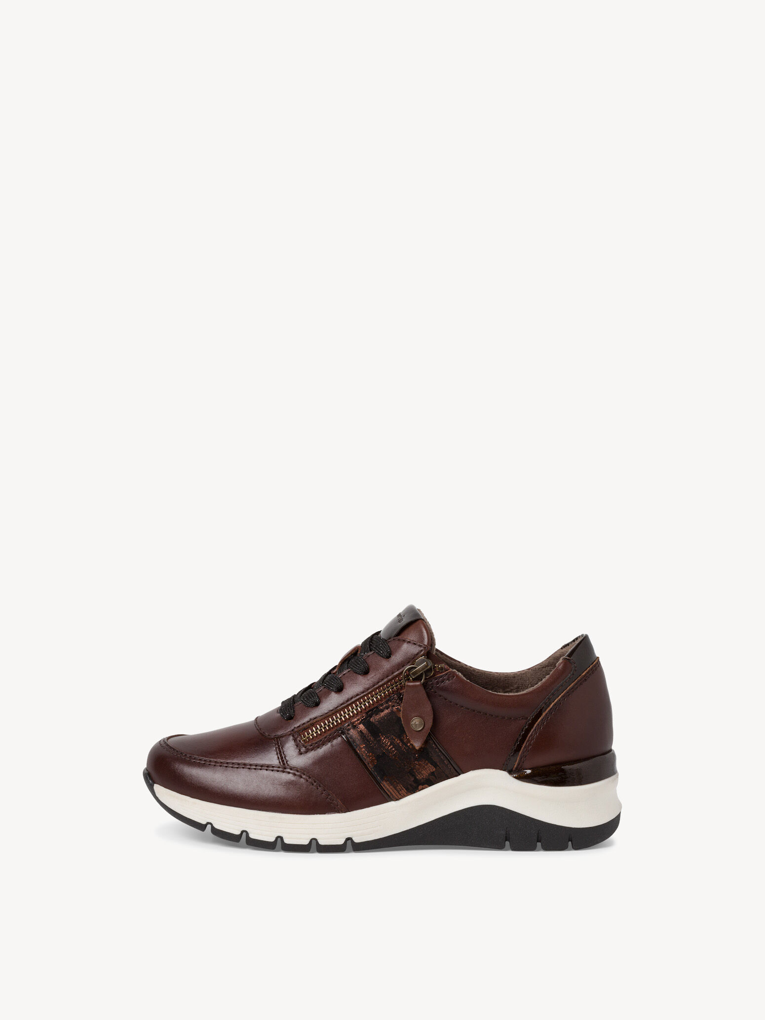 Leather Sneaker - Brown