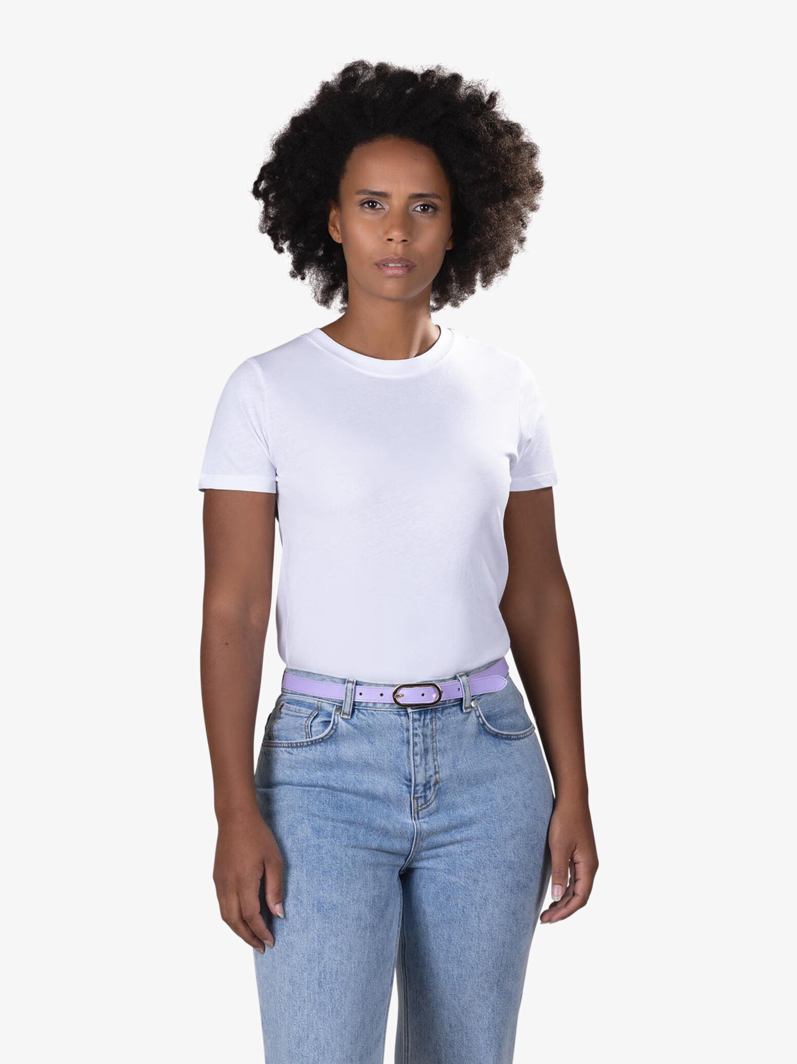 Leather Belt - Purple