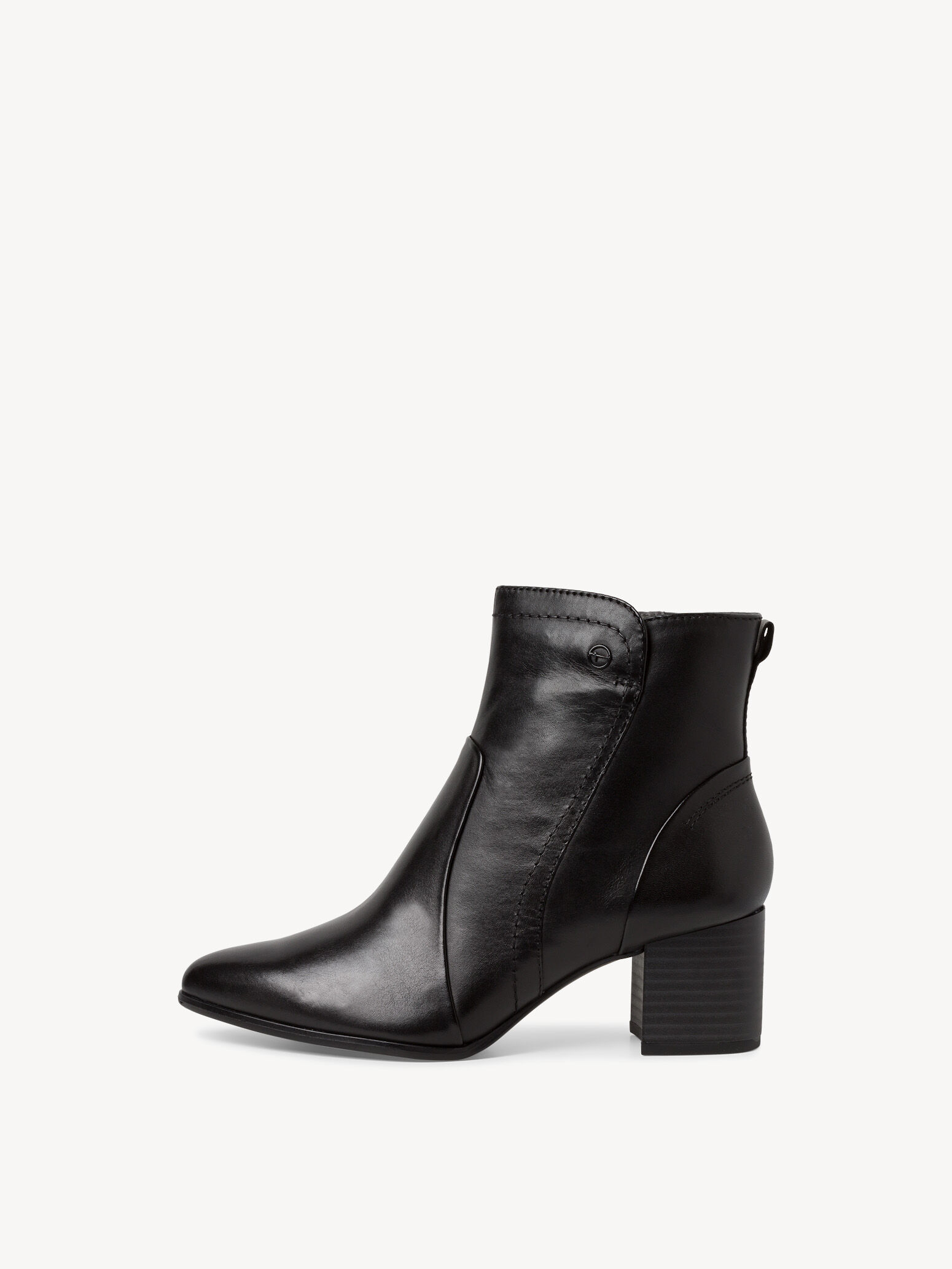 Leather Bootie - Black