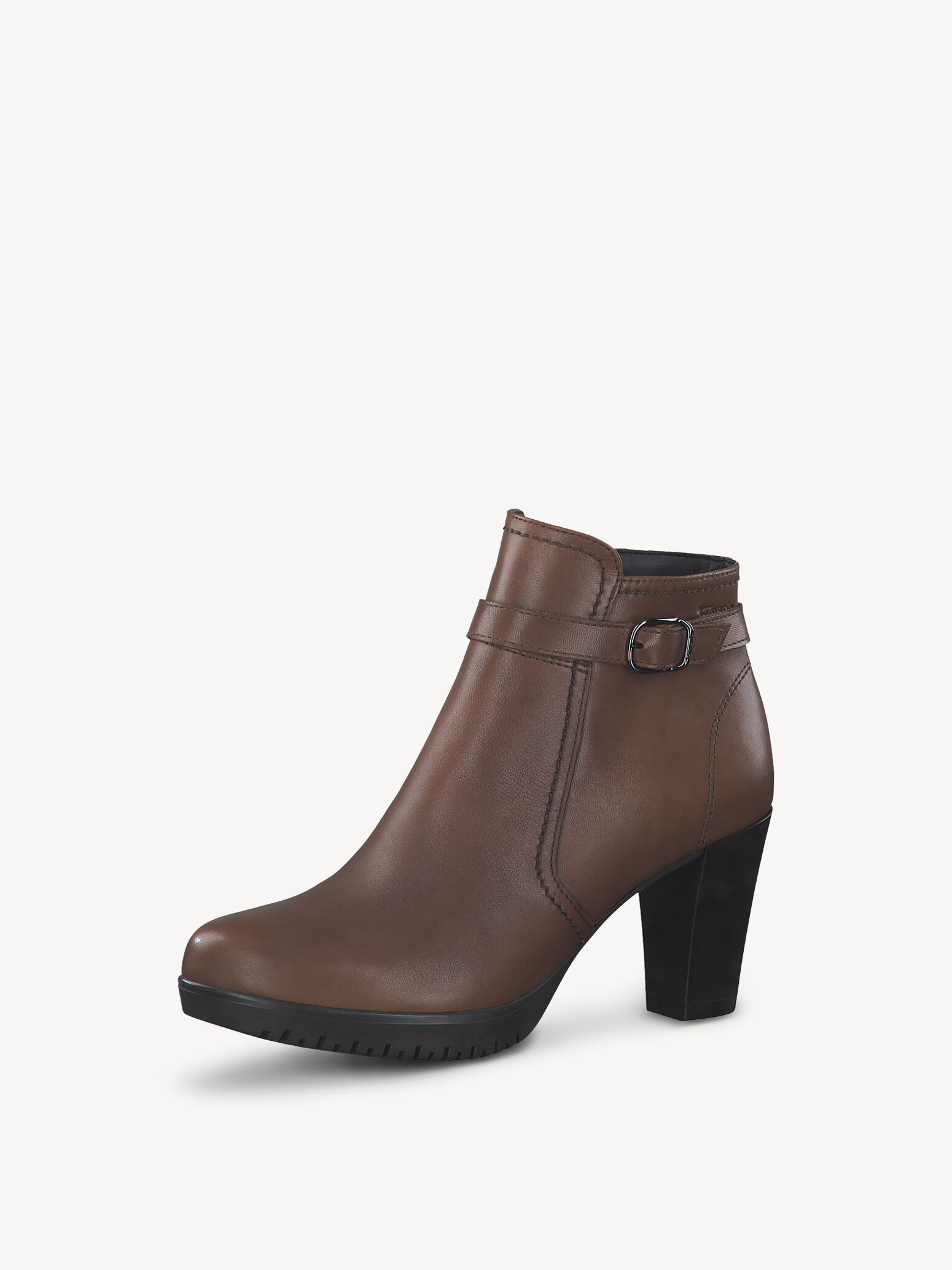 Leather Bootie - Brown