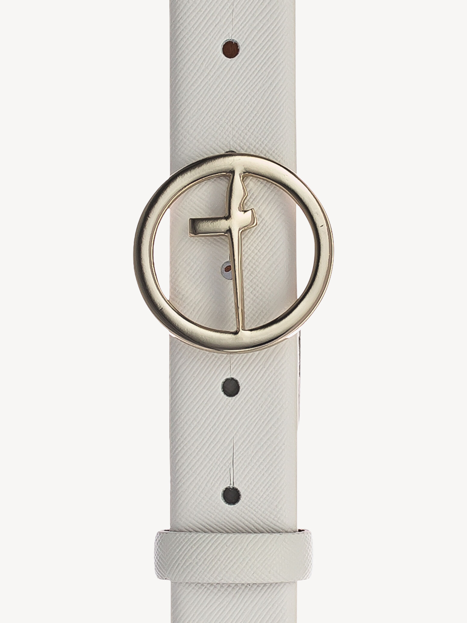 Leather Belt - White